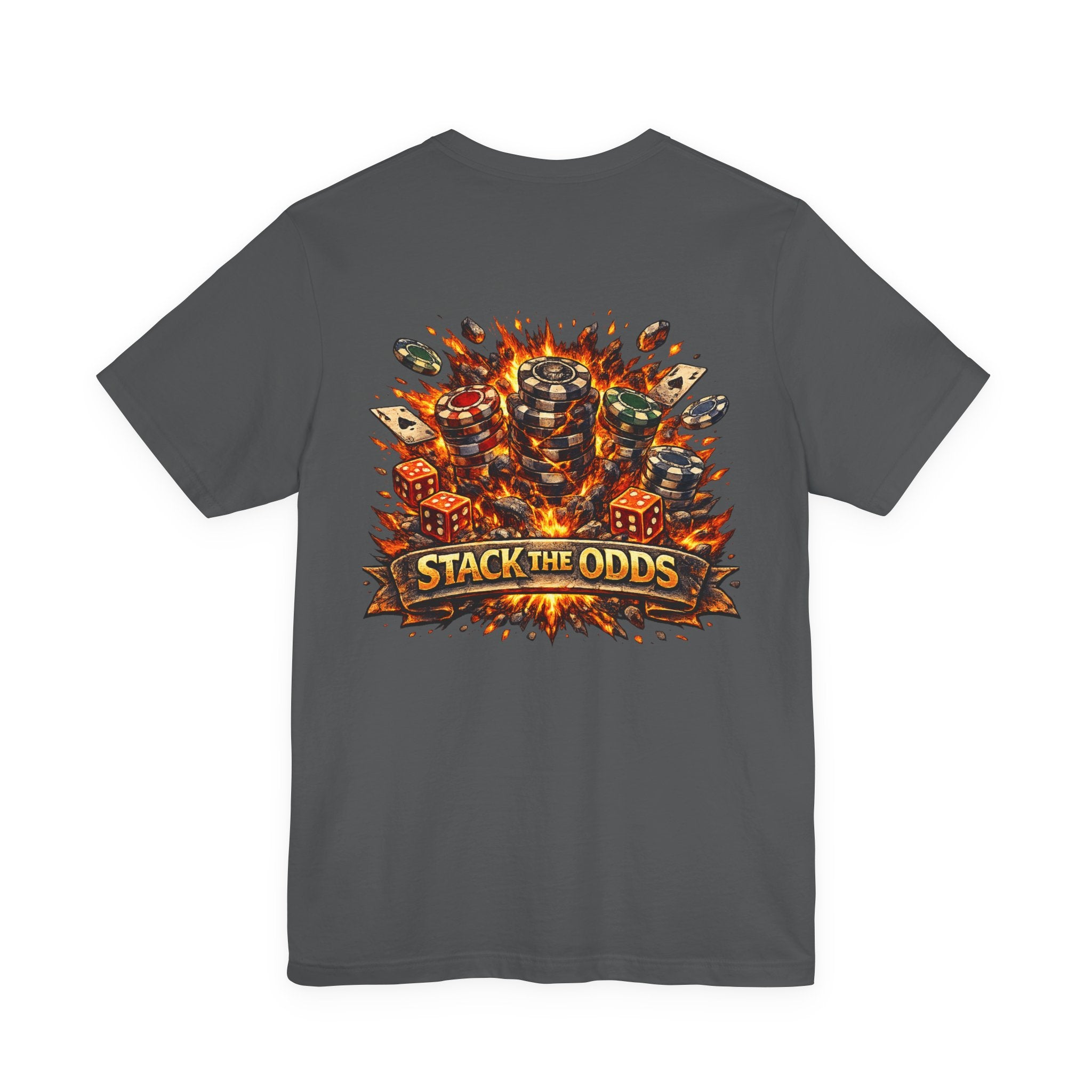 Stack the Odds Poker T-Shirt — Casino Chips & Cards Graphic Tee