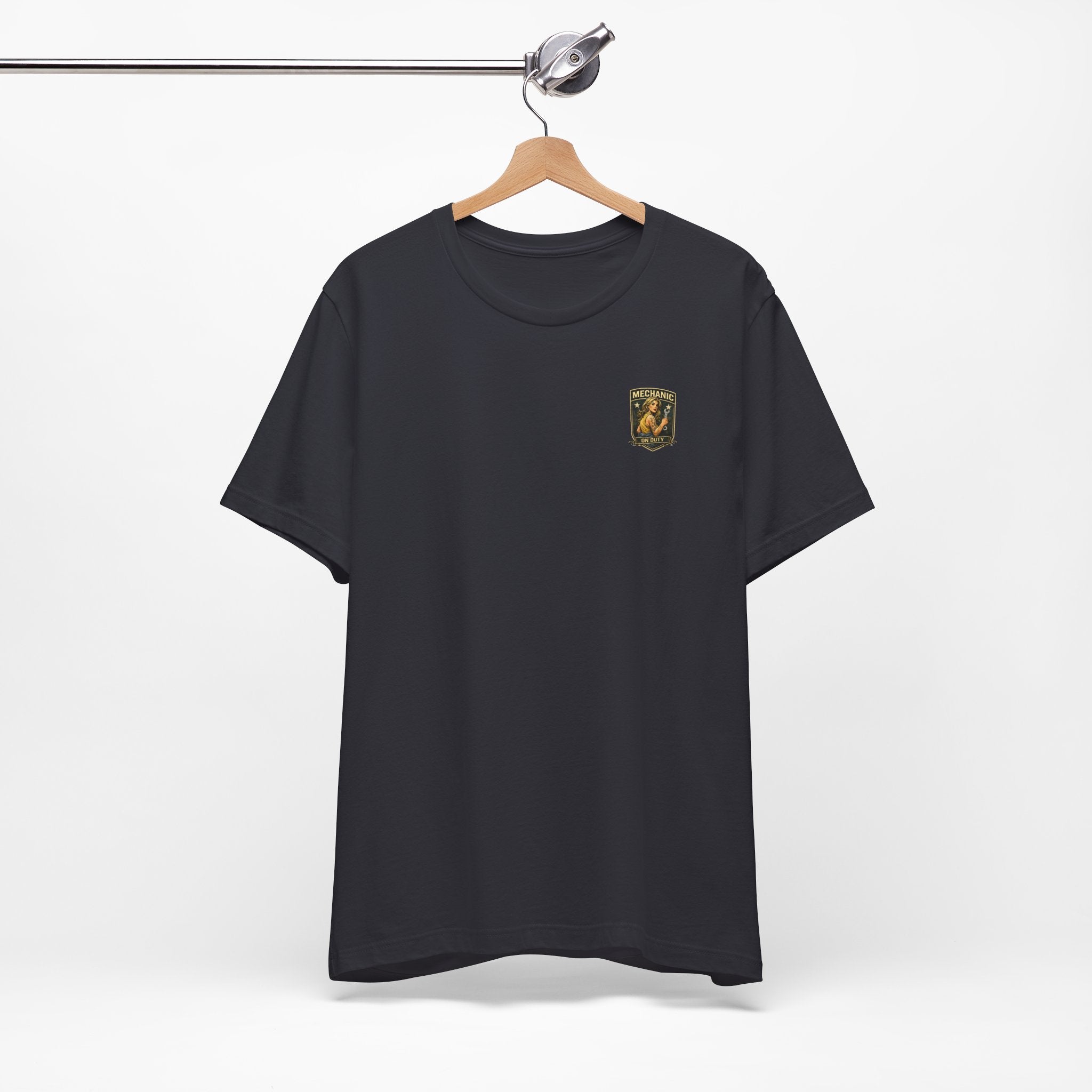 Mechanic On Duty Tee — Vintage Pinup Garage Shirt