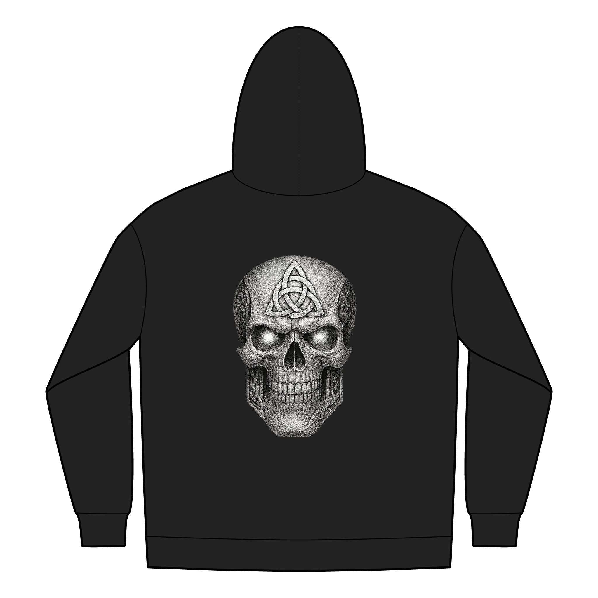 Hoodie with UNFKWTBL COMPANY INC Logo embroidered on chest, full-zip, cotton-poly blend, casual unisex sweatshirt