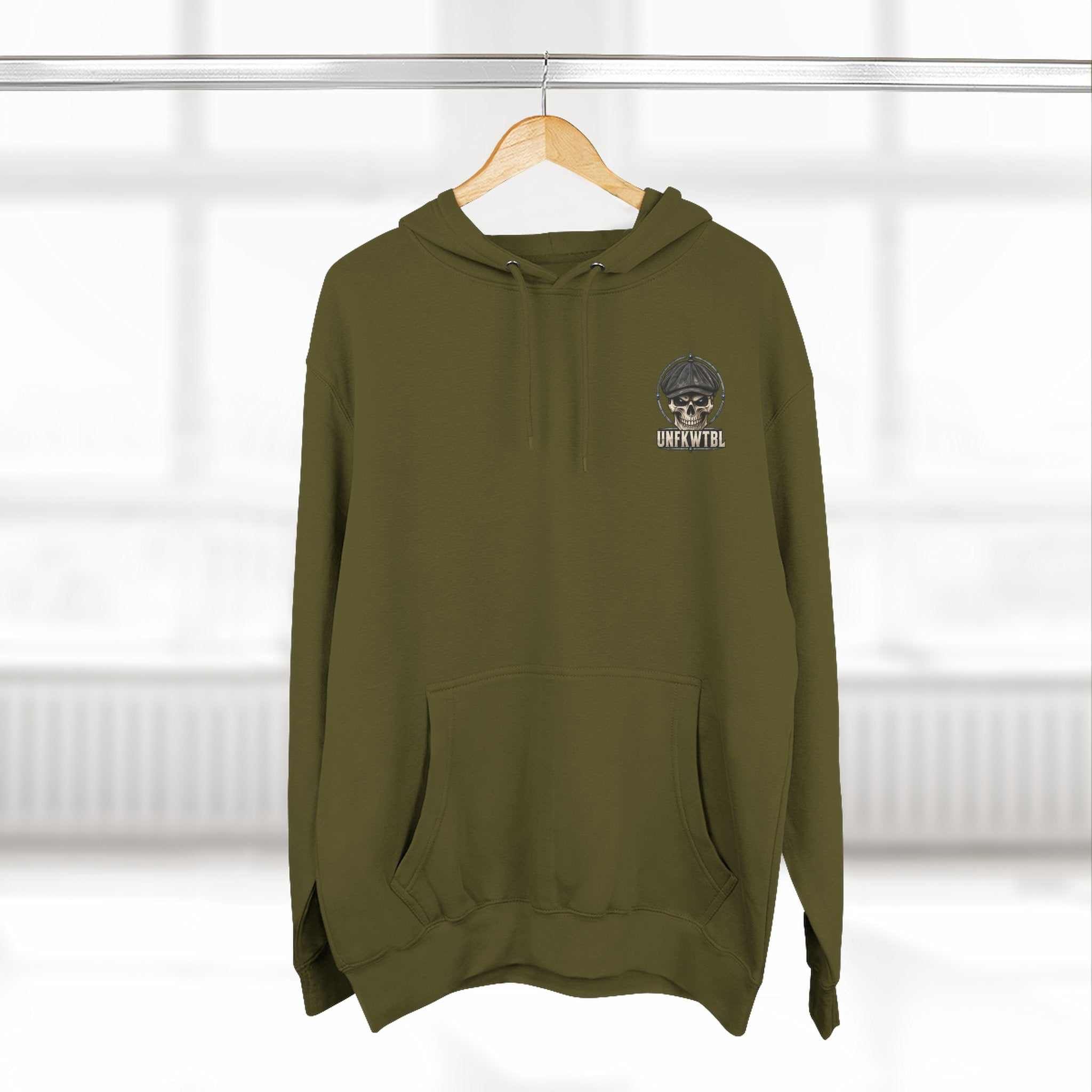 Hard to Spell. Harder to Break. Skull Hoodie