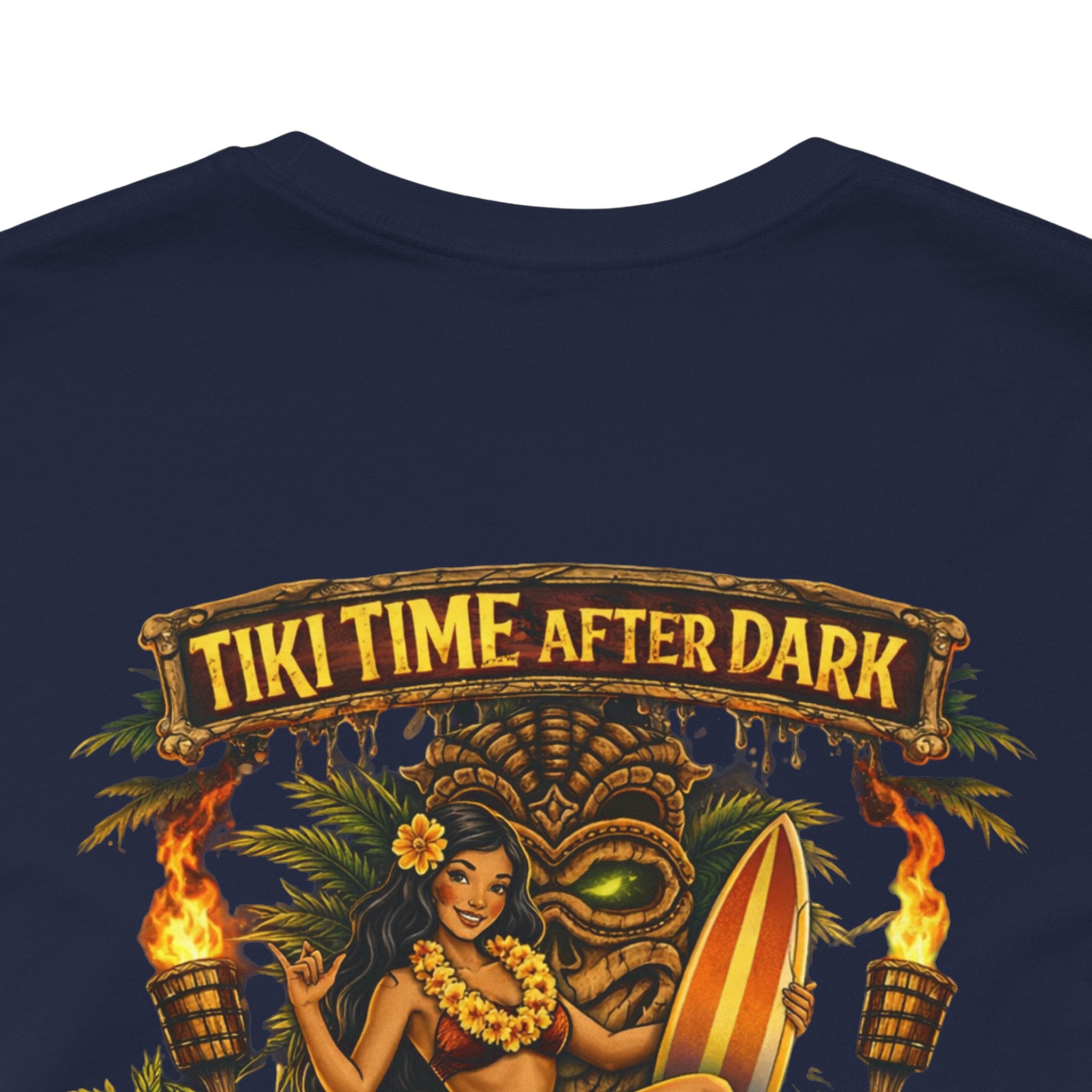 Tiki Time After Dark Tee — Vintage Tropical Bar Graphic T-Shirt