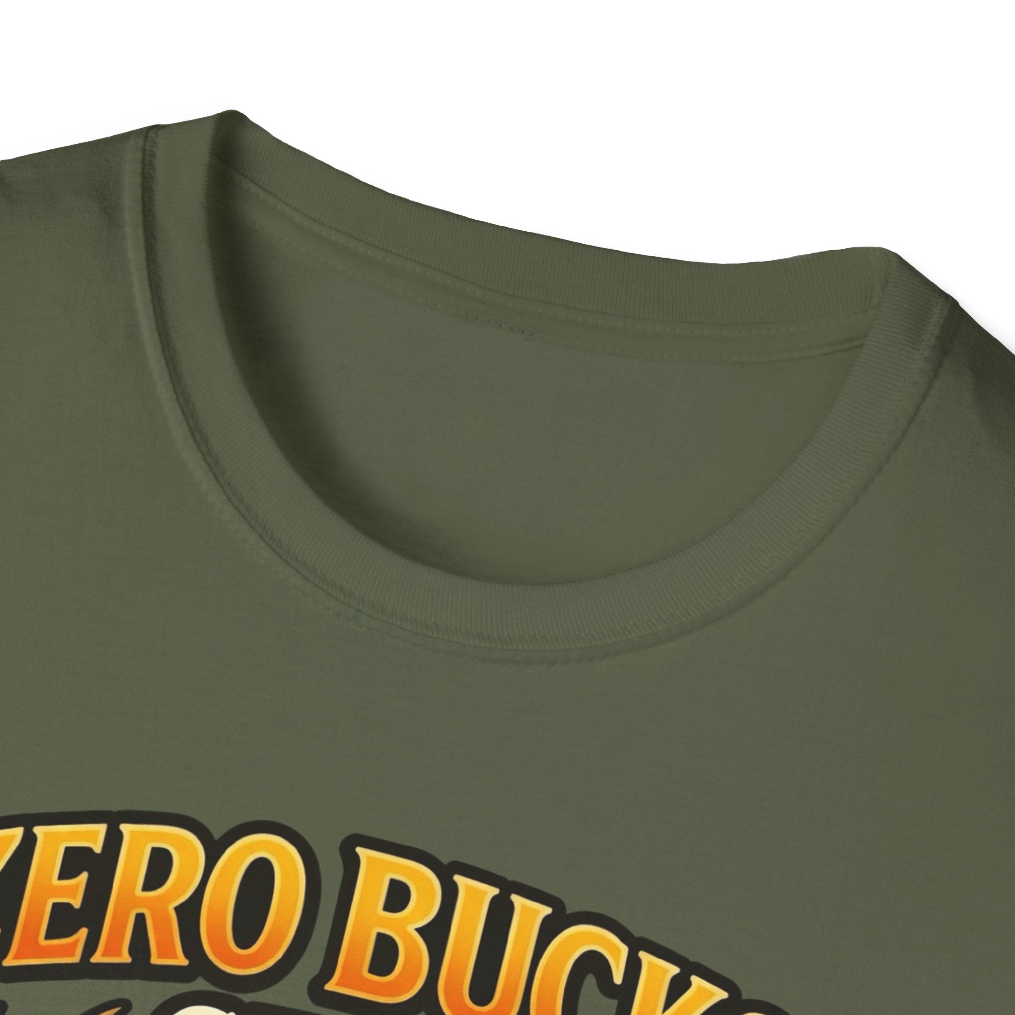 Zero Bucks Given Deer Skull T-Shirt — Funny Hunting Skull Tee
