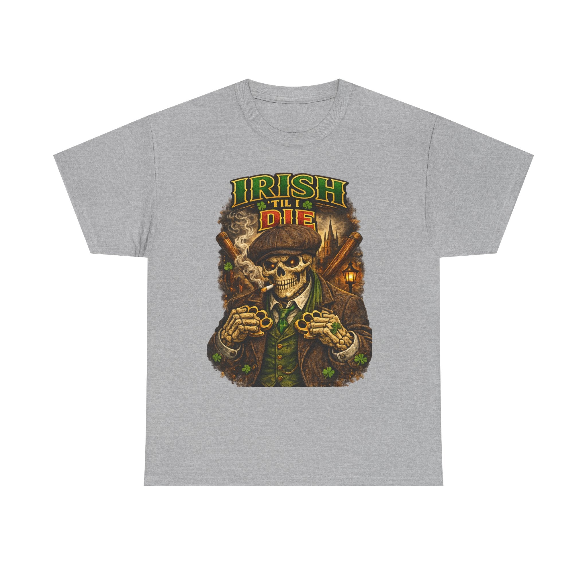 Irish 'Til I Die Skull T-Shirt — St. Patrick's Day Celtic Skeleton Tee