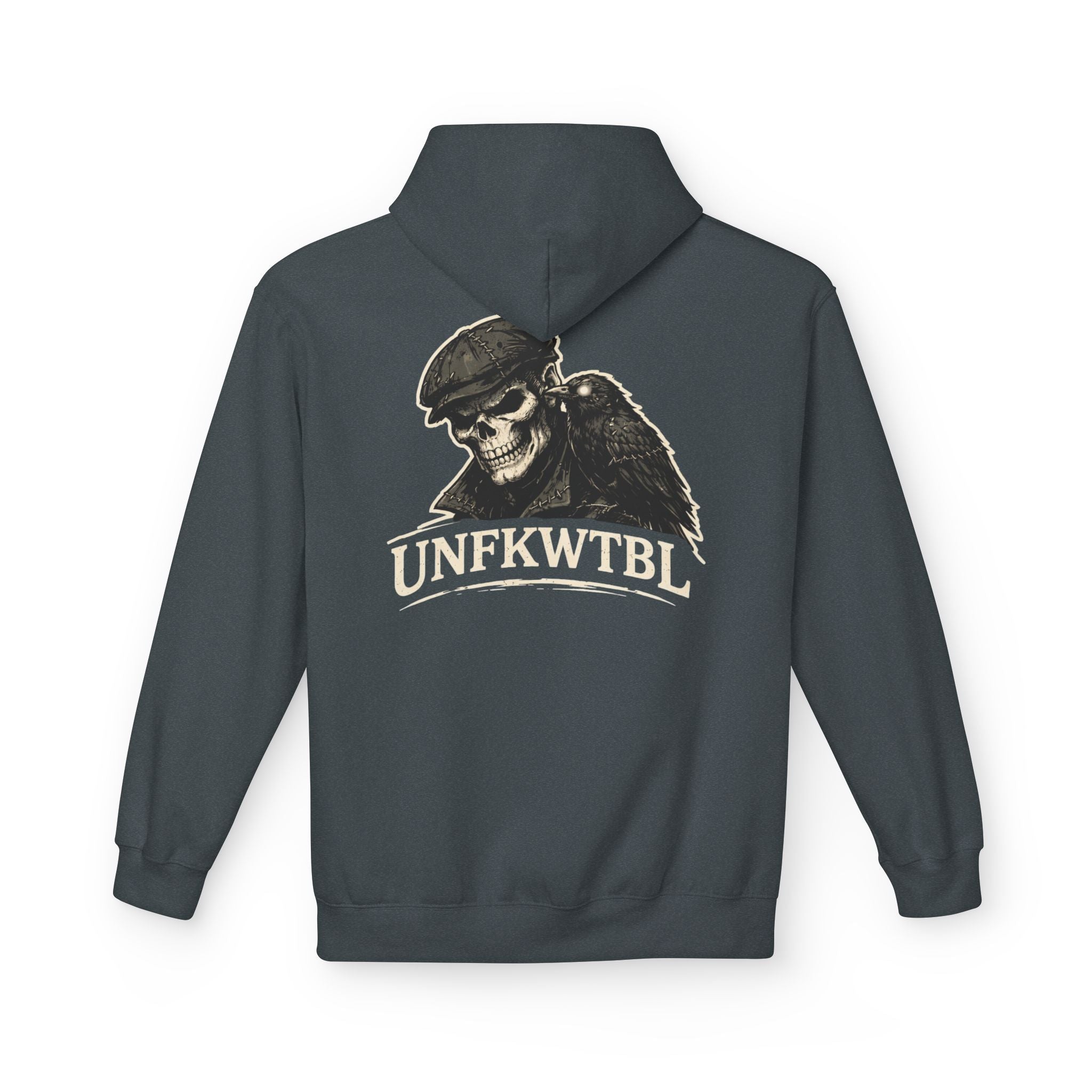 Skull & Raven "UNFKWTBL" Hoodie — Gothic Streetwear Pullover