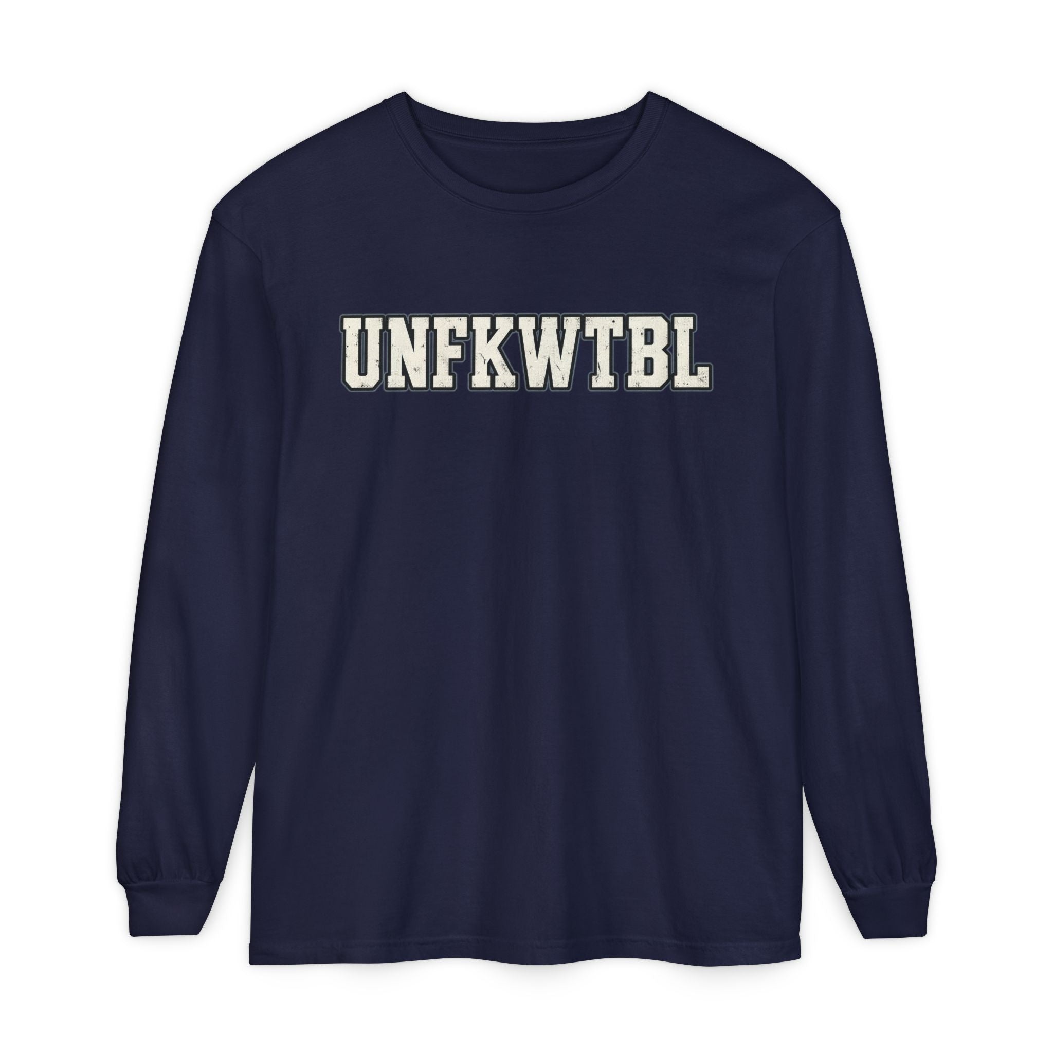 UNFKWTBL Harder to Break Back-Print Long Sleeve Tee.