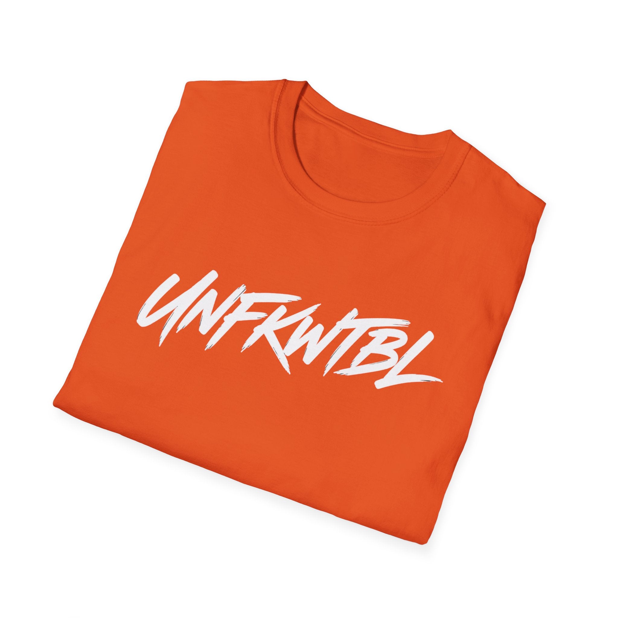 Unfkwtbl Graphic T‑Shirt — Bold White Script Tee