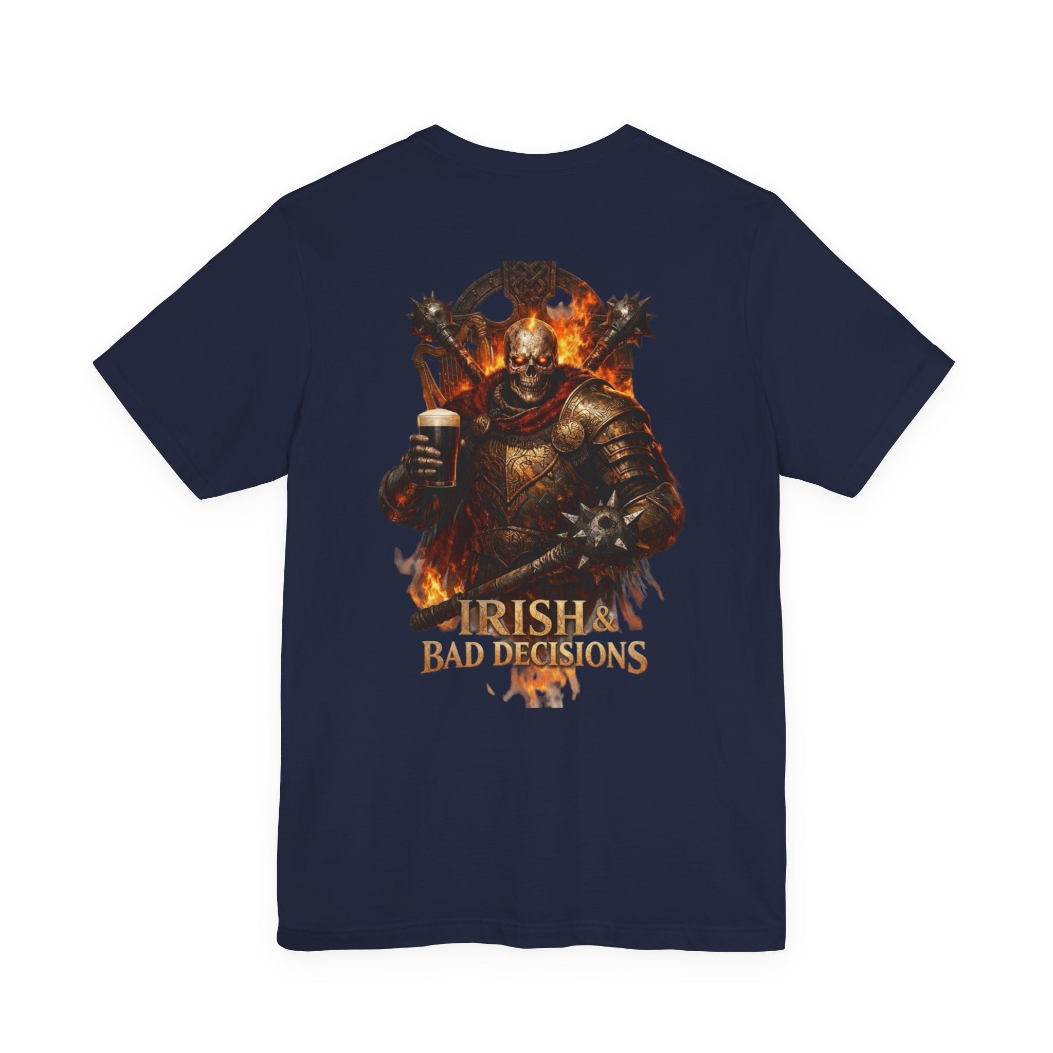 Irish Bad Decisions T-Shirt — Medieval Knight Drinking St. Patrick’s Day Tee