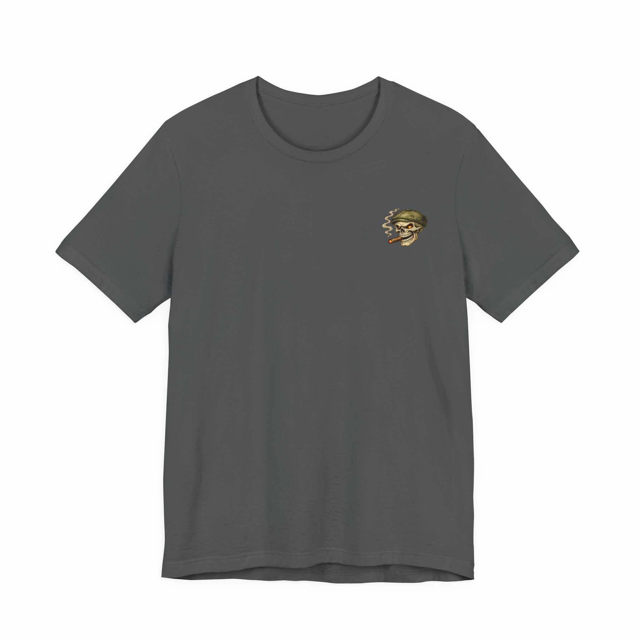 Slow Burn Survivor T-Shirt — Vintage Skull Motorcycle Flame Tee