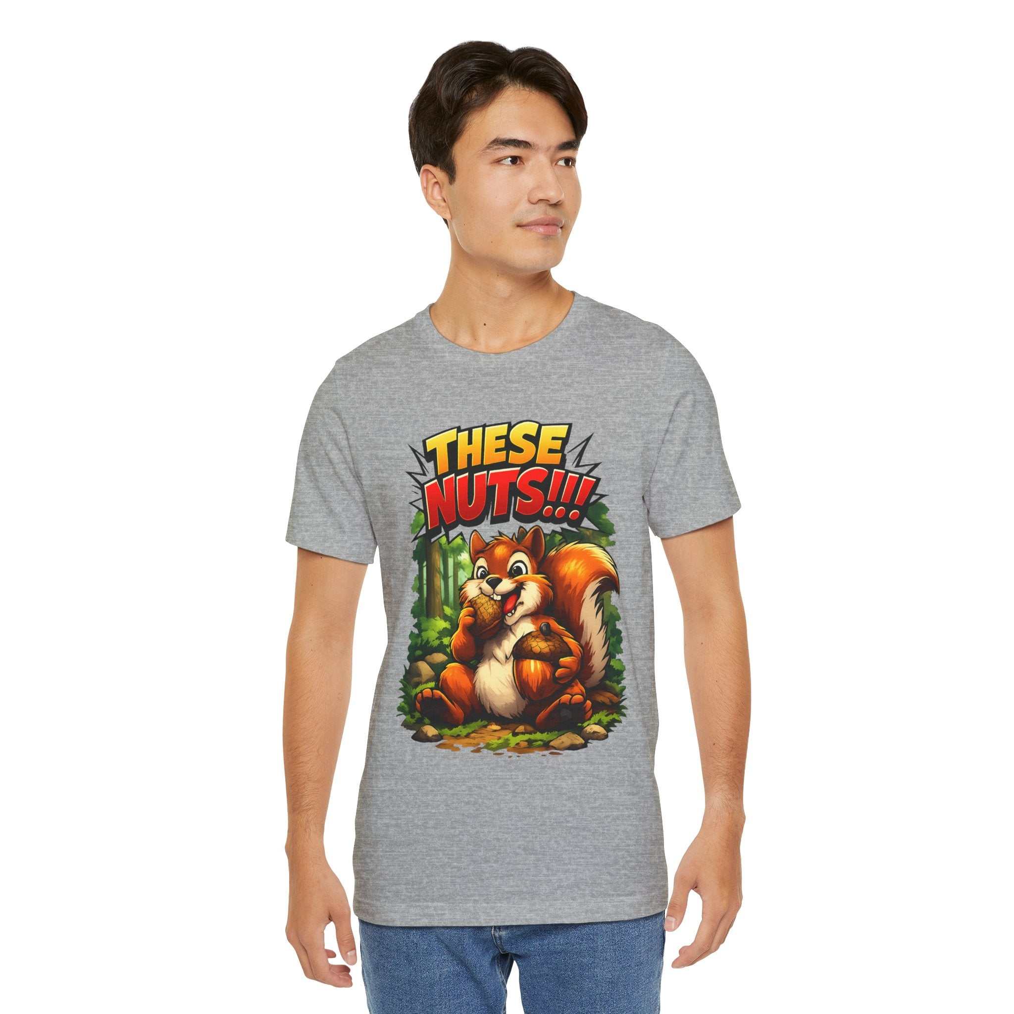 Graphic T-Shirt - Playful Squirrel Woodland Design for Casual Wear