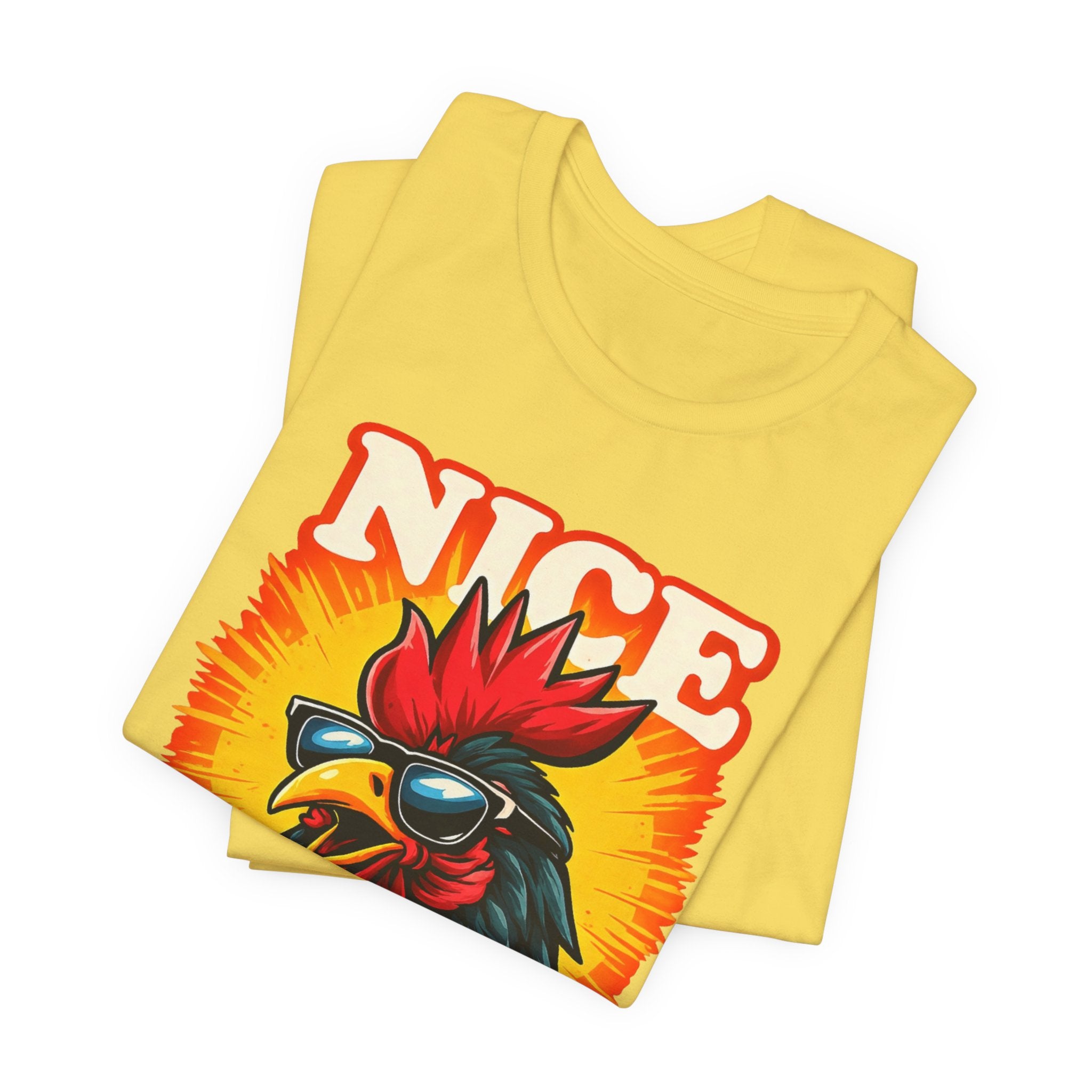 Nice Rooster T-Shirt — Cool Sunglasses Chicken Graphic Tee