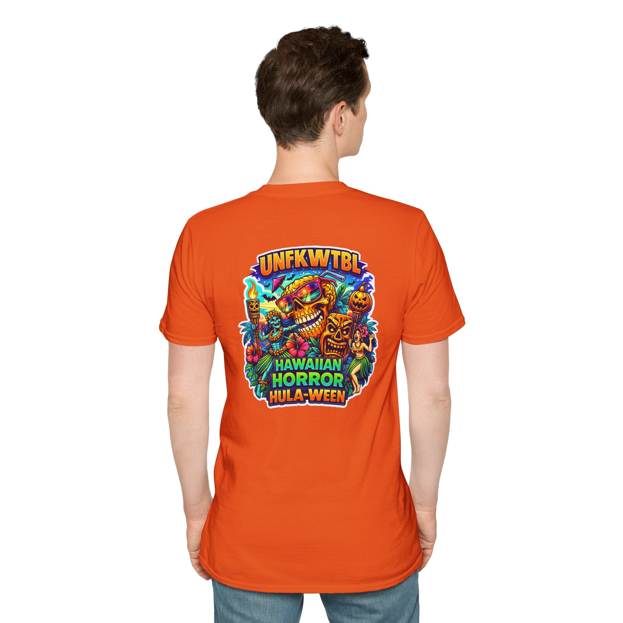Hawaiian Horror Hula-ween T-Shirt — Tropical Tiki Halloween Tee