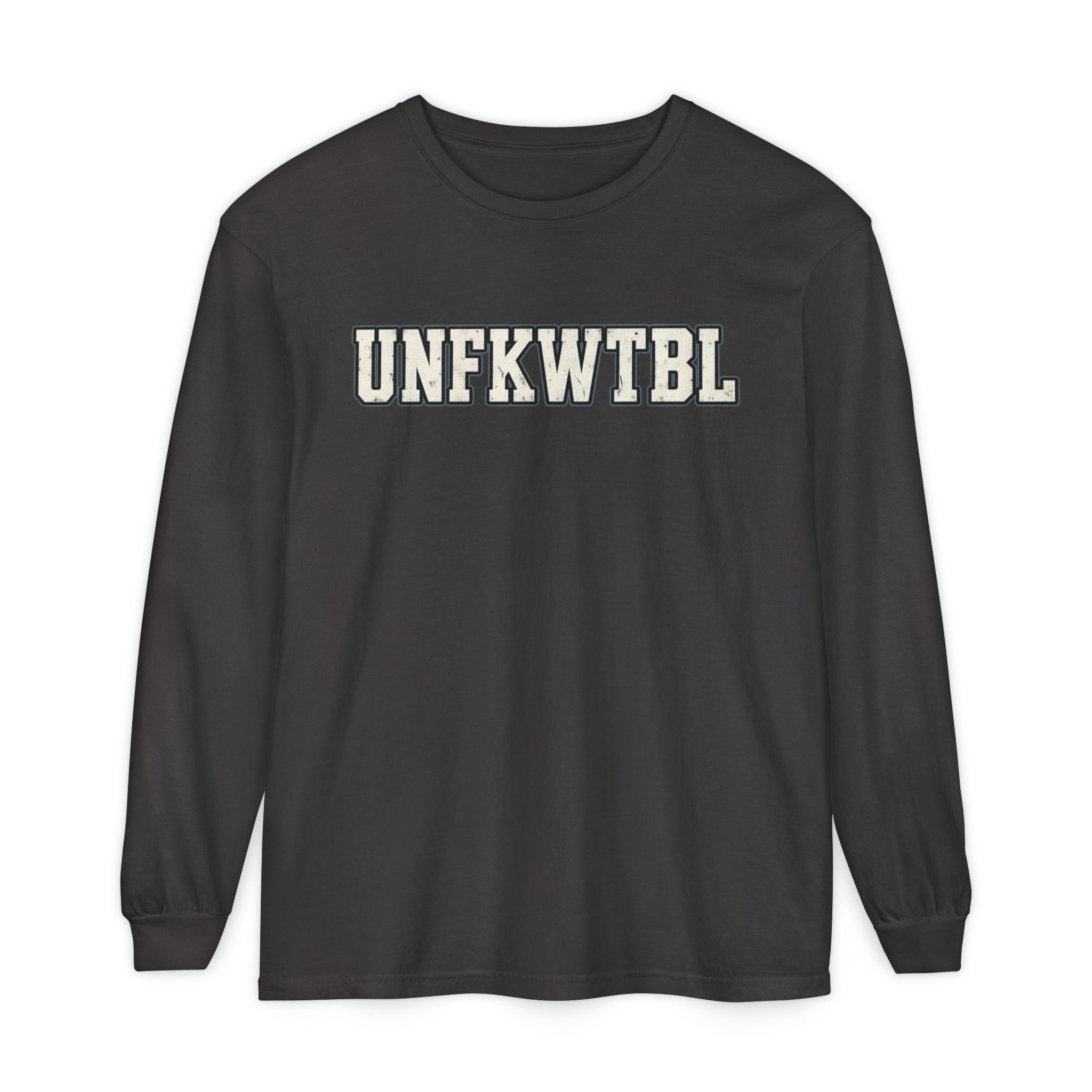 UNFKWTBL Harder to Break Back-Print Long Sleeve Tee.