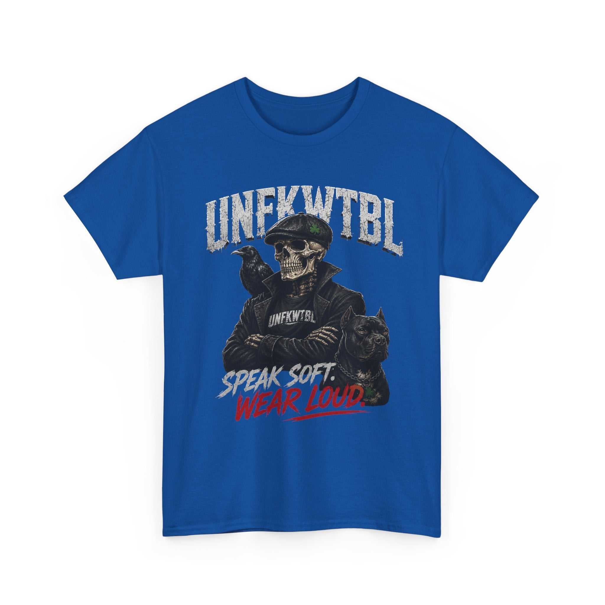 Skull Ranger Tee — “Speak Soft, Wear Loud” Graphic T‑Shirt