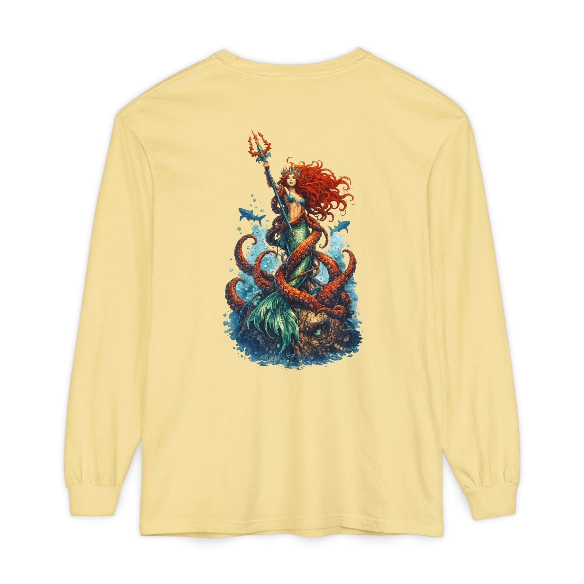 Mermaid & Kraken Graphic Long Sleeve Tee
