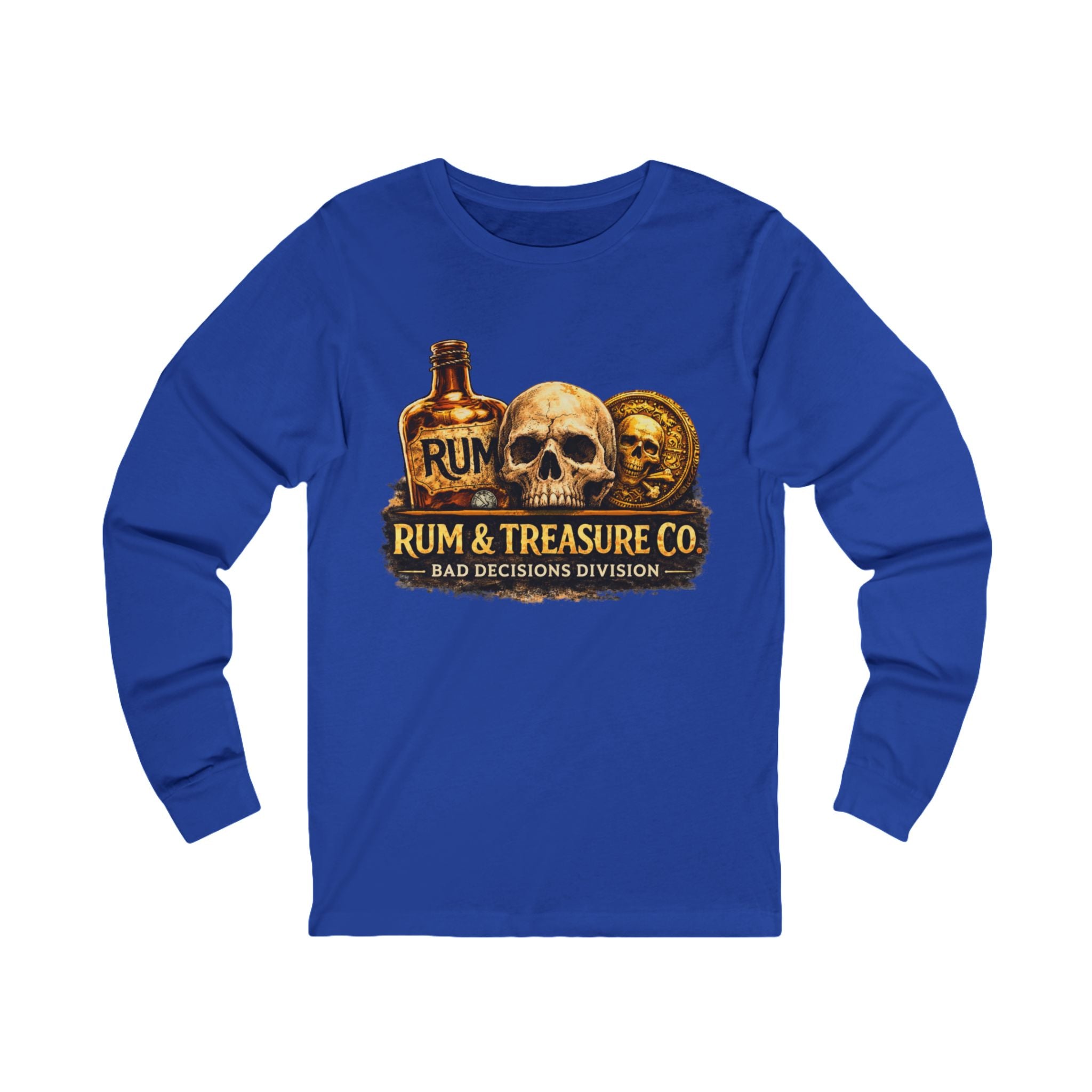 Rum & Treasure Co. Skull Long Sleeve Tee