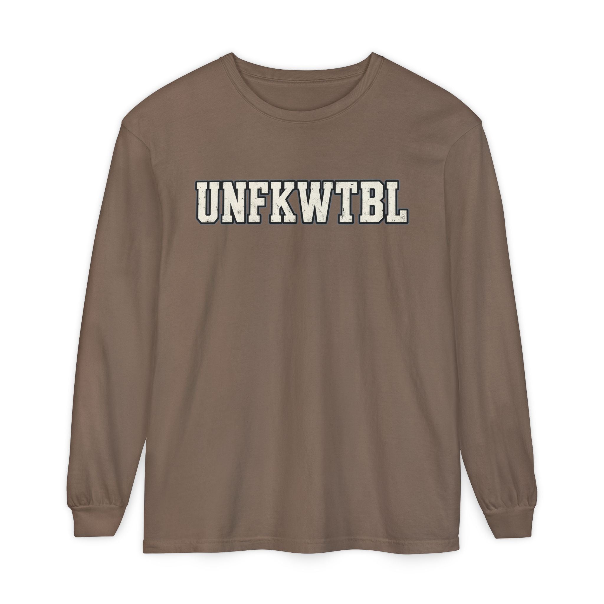 UNFKWTBL Harder to Break Back-Print Long Sleeve Tee.