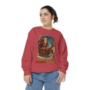 Funny Christmas Sweatshirt - Making a List, Slashing It Twice