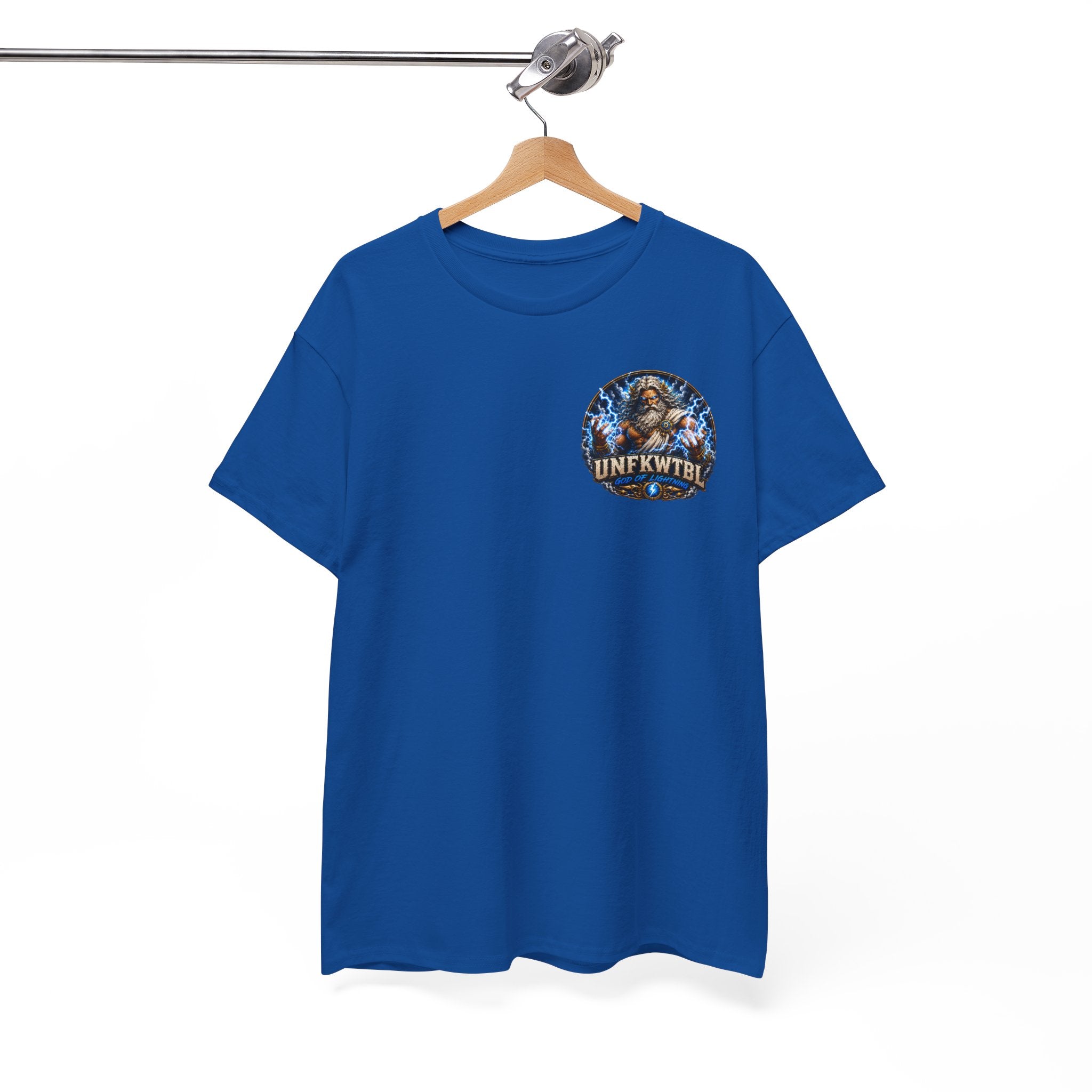 God of Lightning Graphic Tee — "UNFKWTBL" Mythic Thunderback T‑Shirt