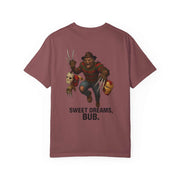 Horror Movie Mashup Unisex T-shirt with Freddy Krueger and Wolverine