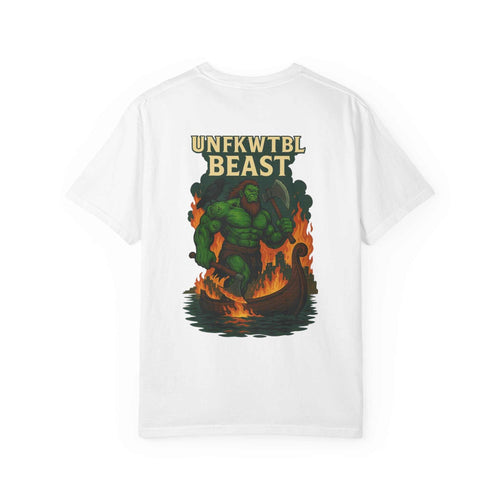 Unisex graphic t-shirt with UNFKWTBL BEAST design in vibrant colors for casual and trendy wear