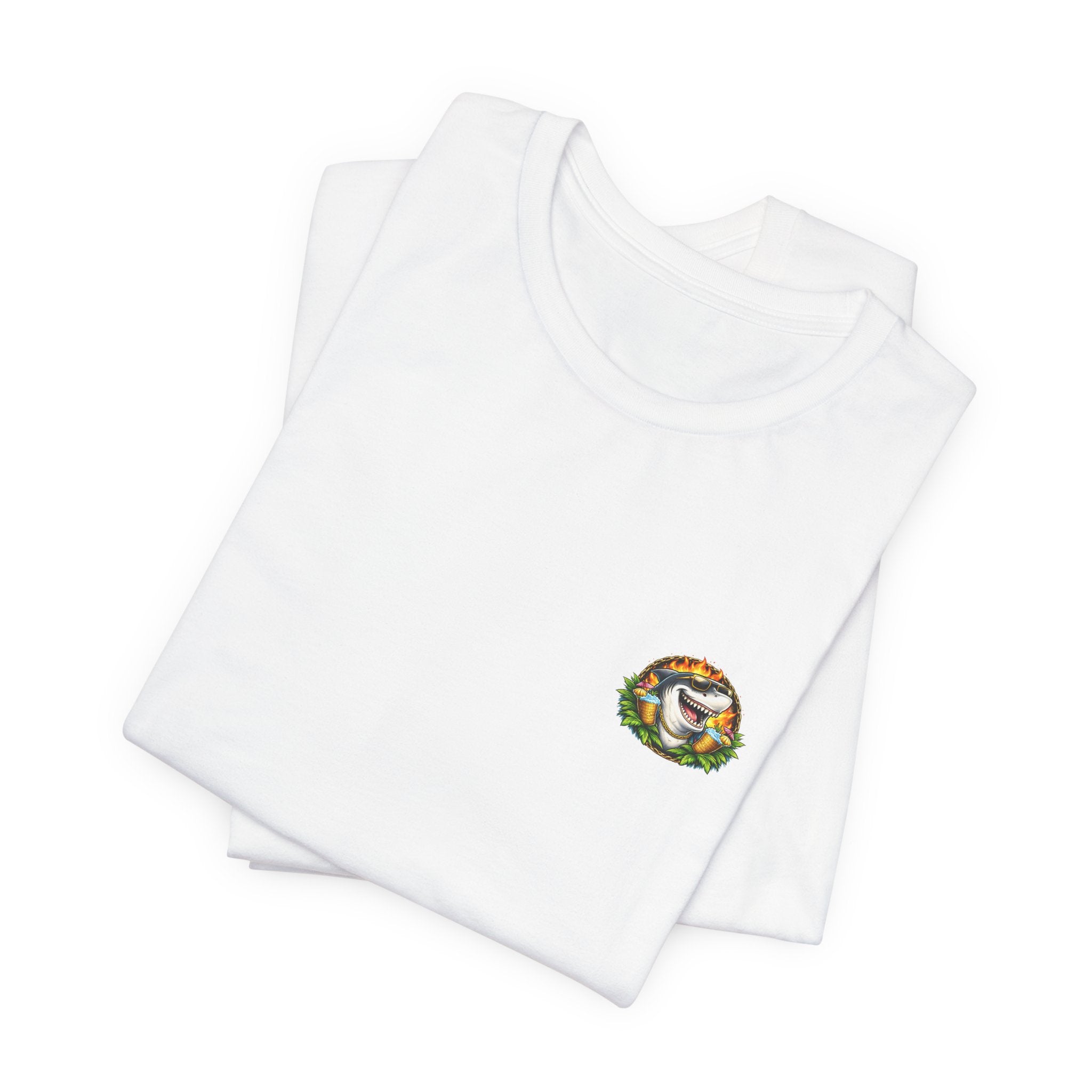 Dockside Delinquents Tee - Funny Shark & Pelican Graphic T-Shirt