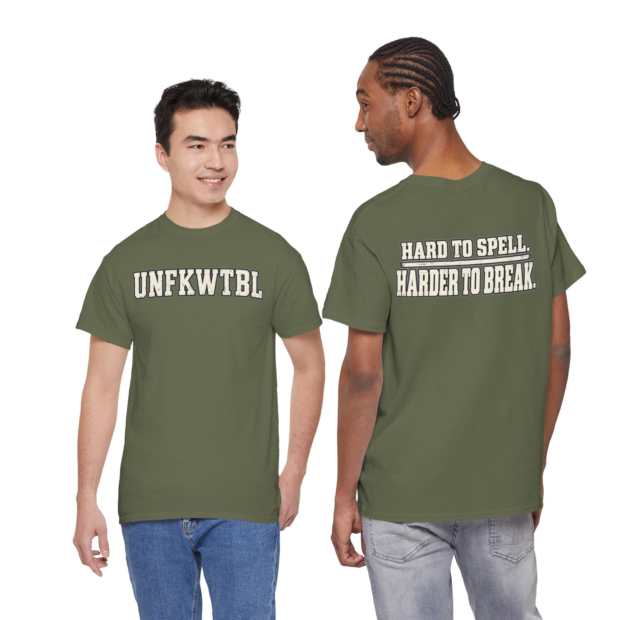 UNFKWTBL Harder to Break Back-Print Tee.