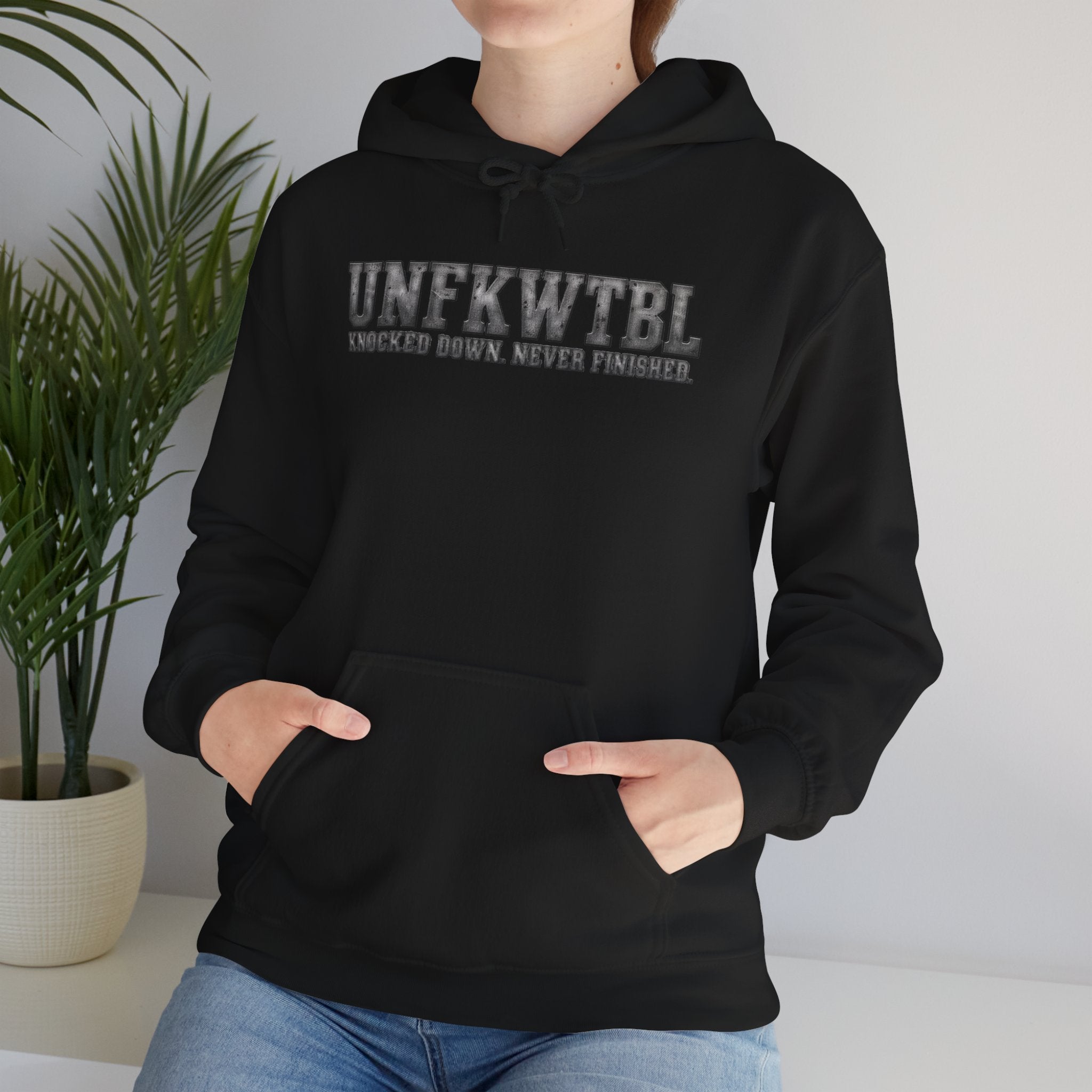 Hoodie — UNFKWTBL Distressed Logo Pullover