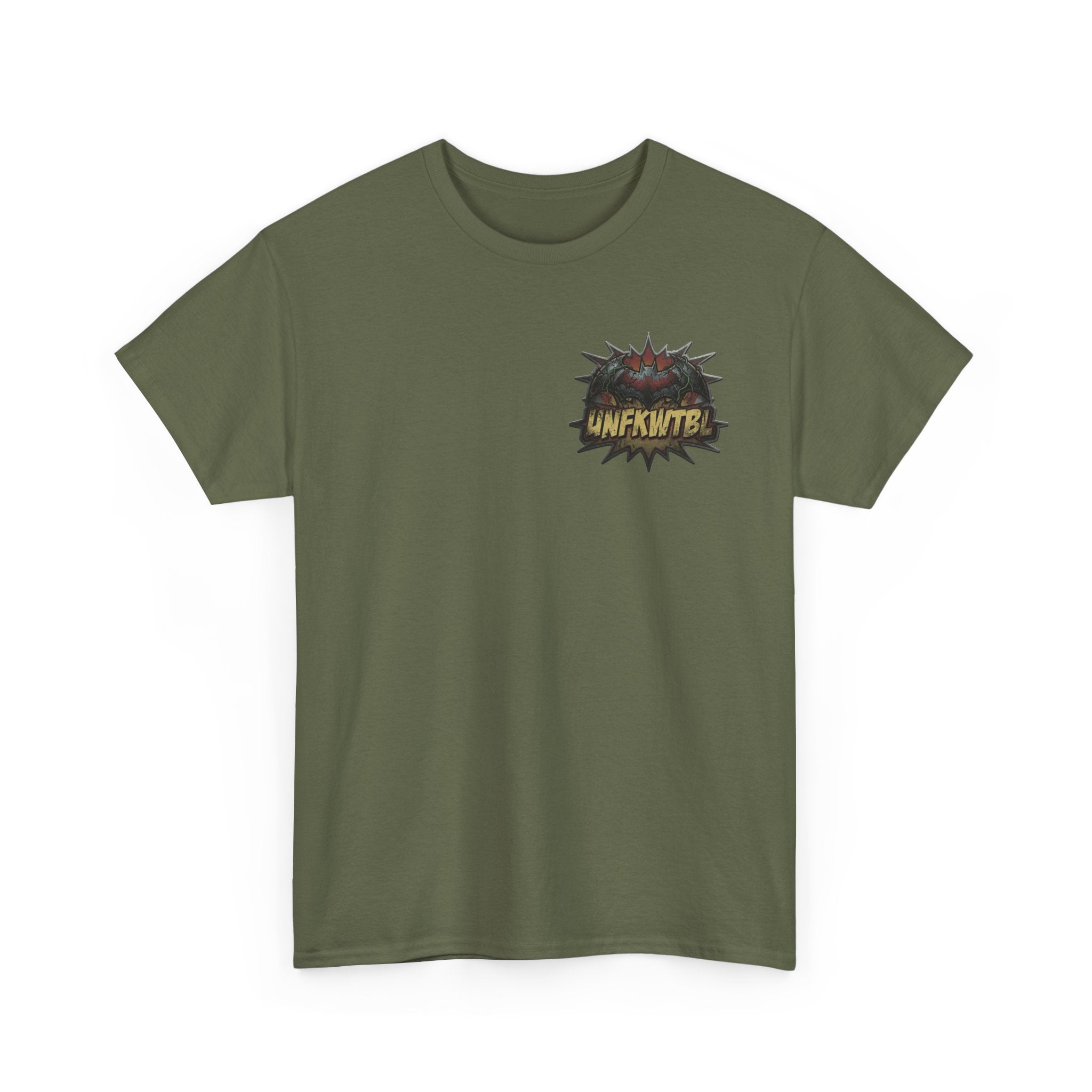 Zombie Apocalypse Dark warrior Graphic Tee — "UNFKWTBL" Retro Comic Poster T-Shirt