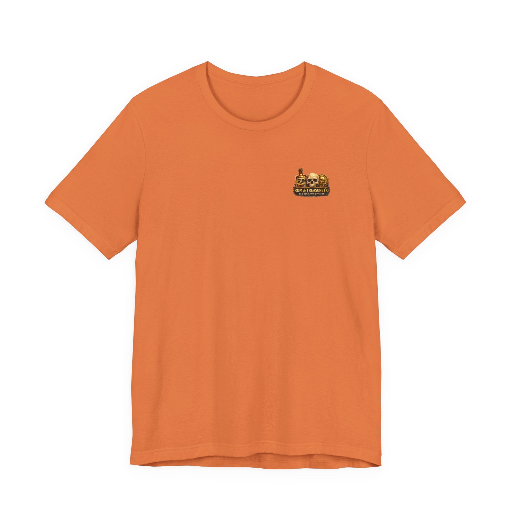 Pirate Skull Treasure Chest Tee — Skeleton Buccaneer Drinking Design