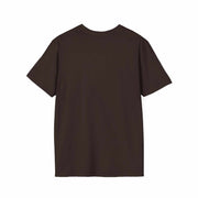 Black Atlas Strength unisex softstyle t-shirt with crew neckline, back view