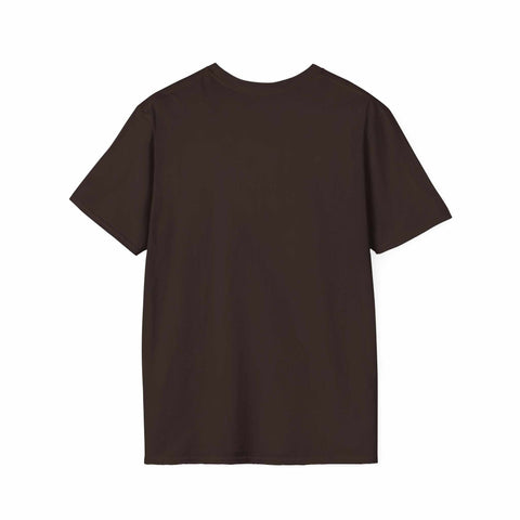 Black Atlas Strength unisex softstyle t-shirt with crew neckline, back view