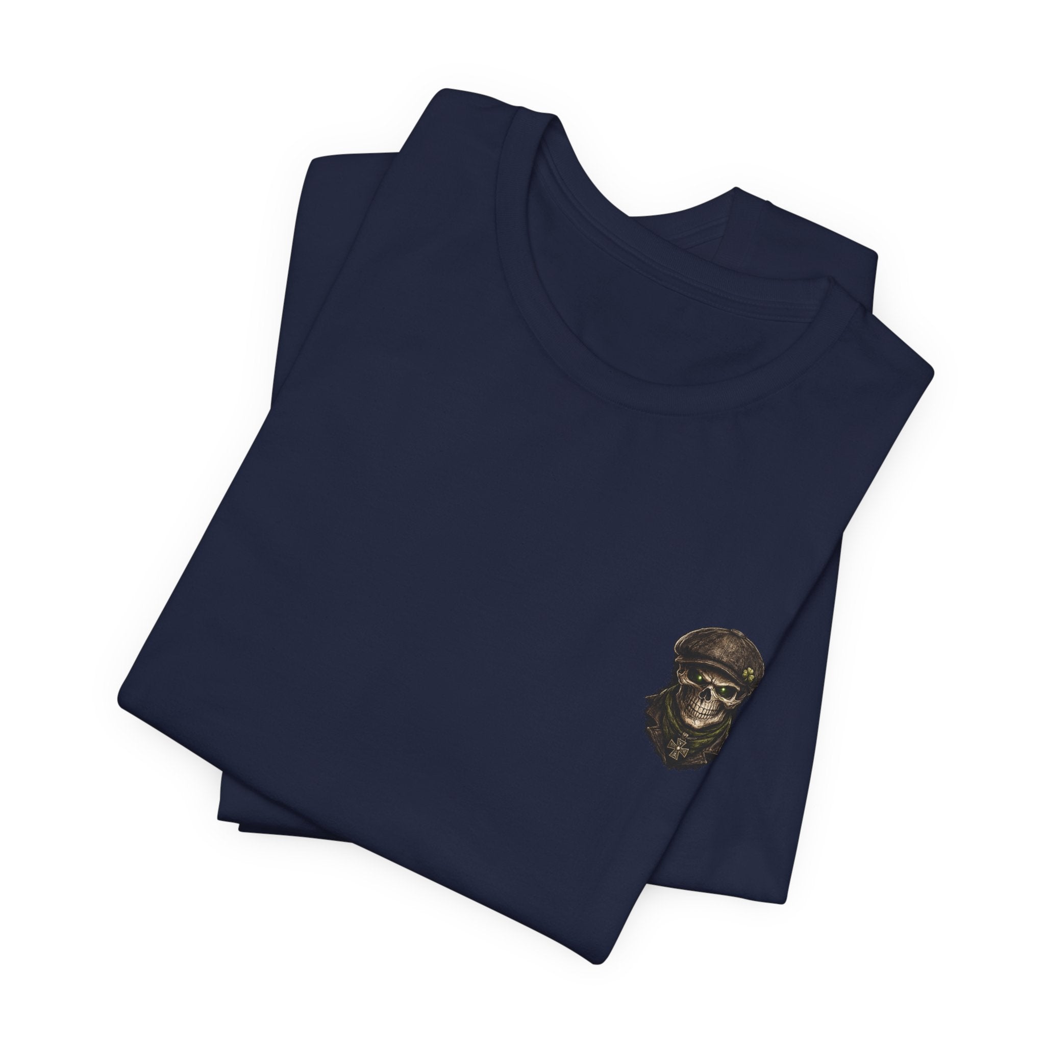 Grin & Bury It Skull Tee — Gothic Horror Graphic T-Shirt