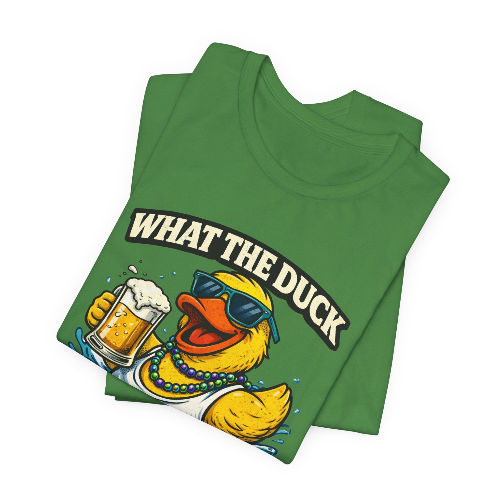 What The Duck Tee — 'No Rules, Just Drinks' Funny Beer Duck T-Shirt