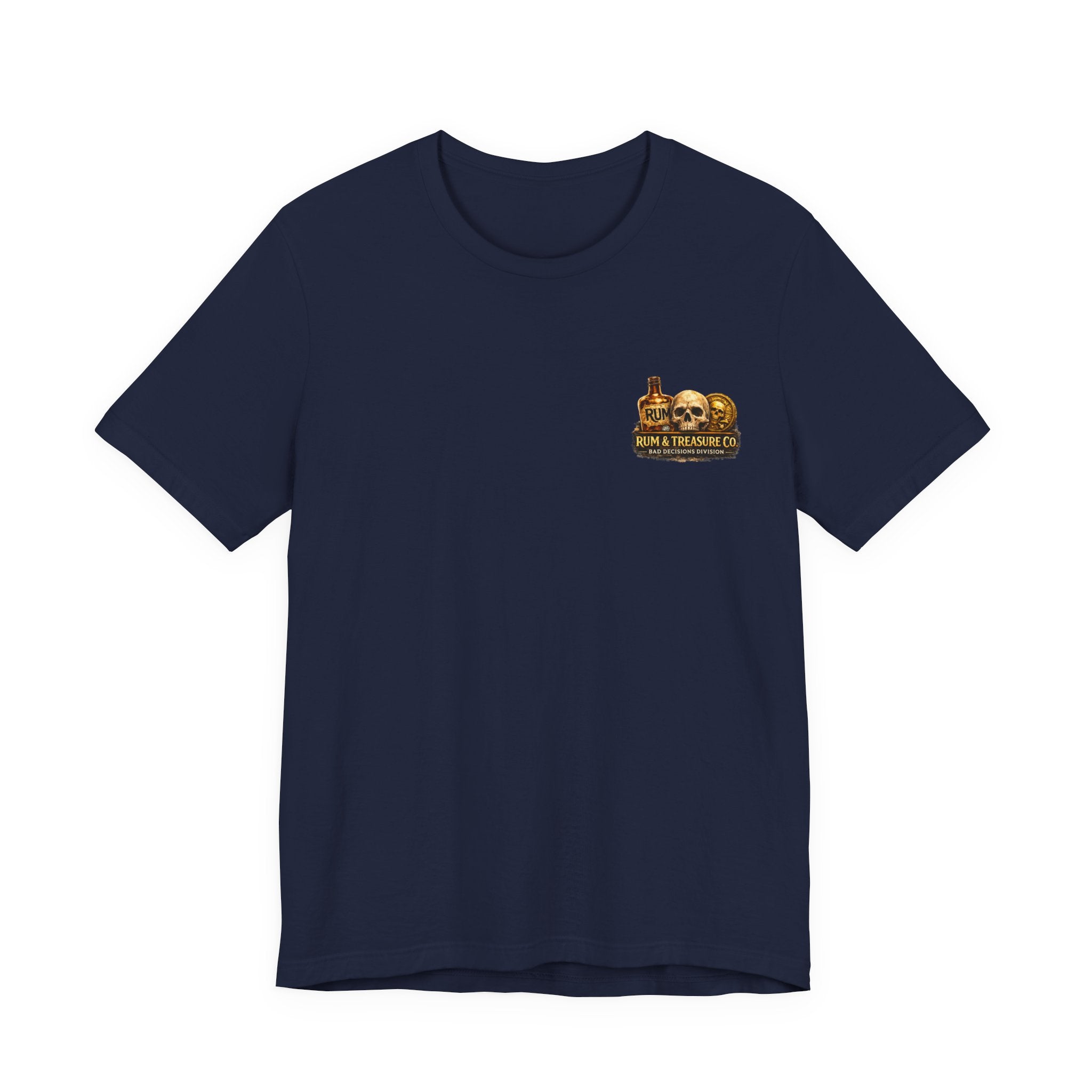 Pirate Skull Treasure Tee — Skeleton Captain, Mermaids & Gold Chest Graphic T-Shirt