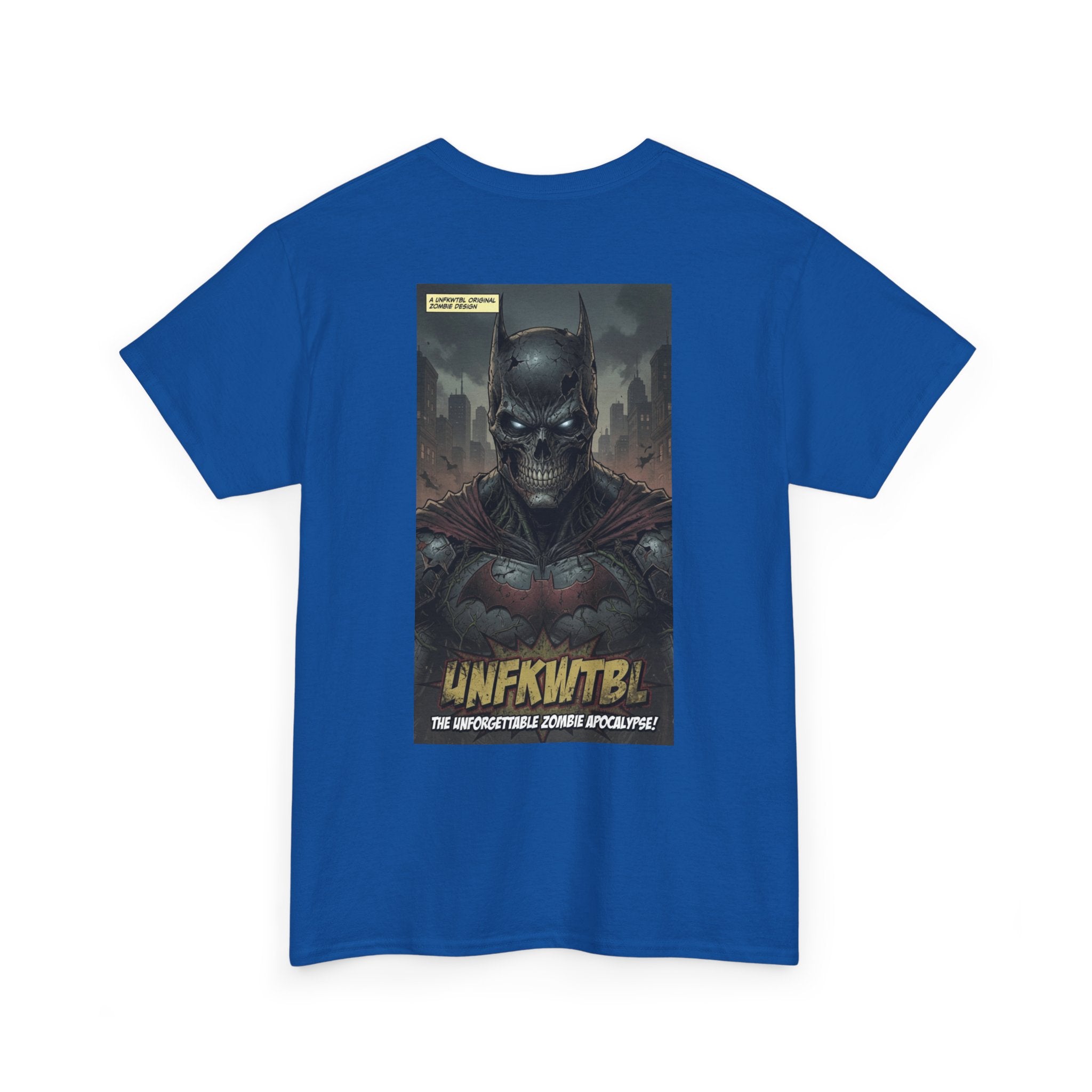 Zombie Apocalypse Dark warrior Graphic Tee — "UNFKWTBL" Retro Comic Poster T-Shirt