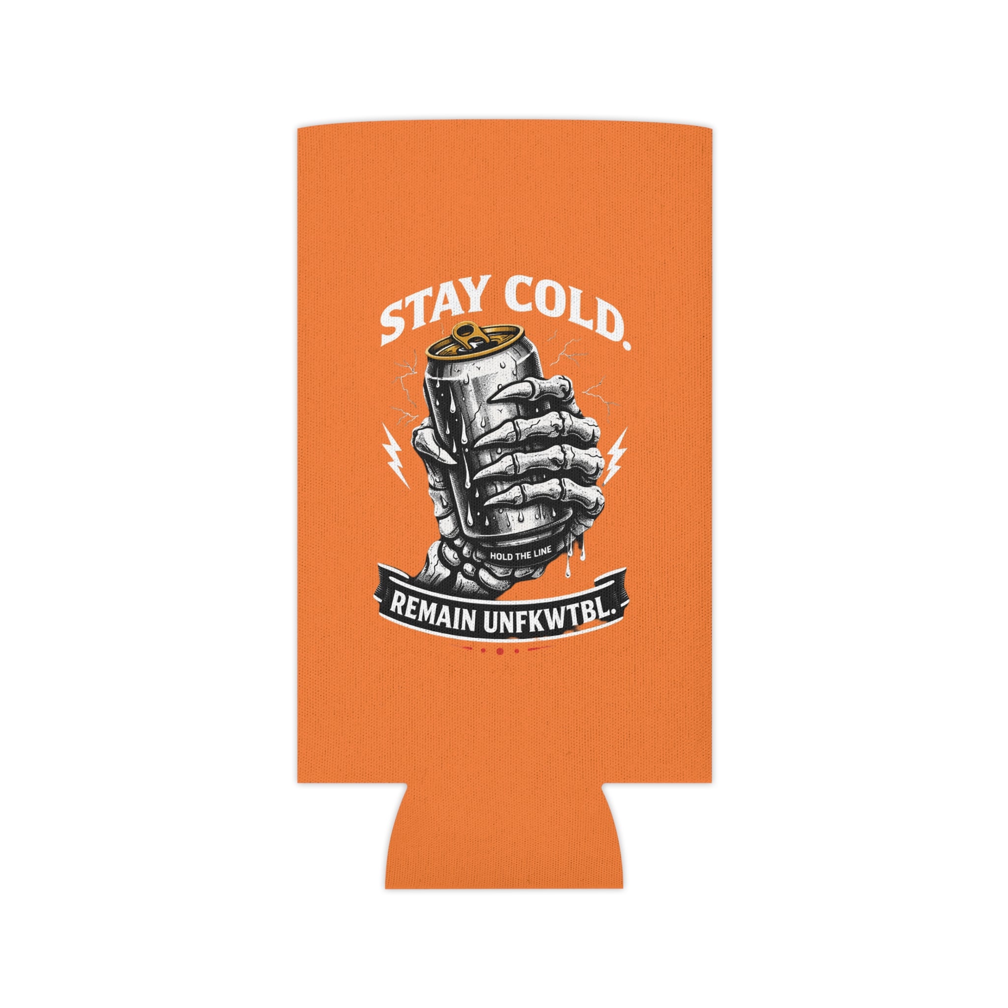Can Cooler - 'Bite Me' Shark & 'Stay Cold' Retro Beer Koozie (Summer Misconduct)