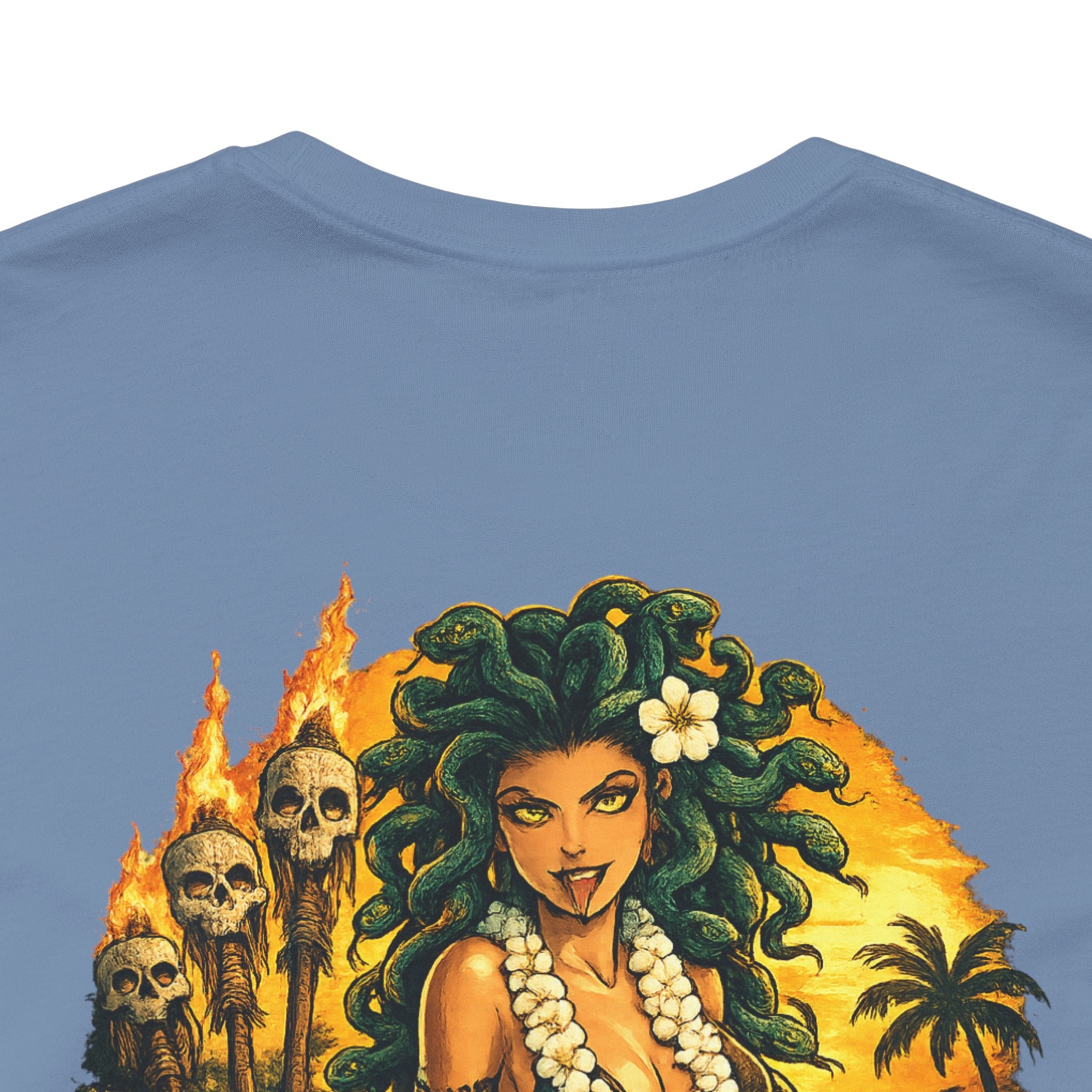 T-Shirt — Vintage Hawaiian Pinup “Look If You Dare” Tropical Surf Tee