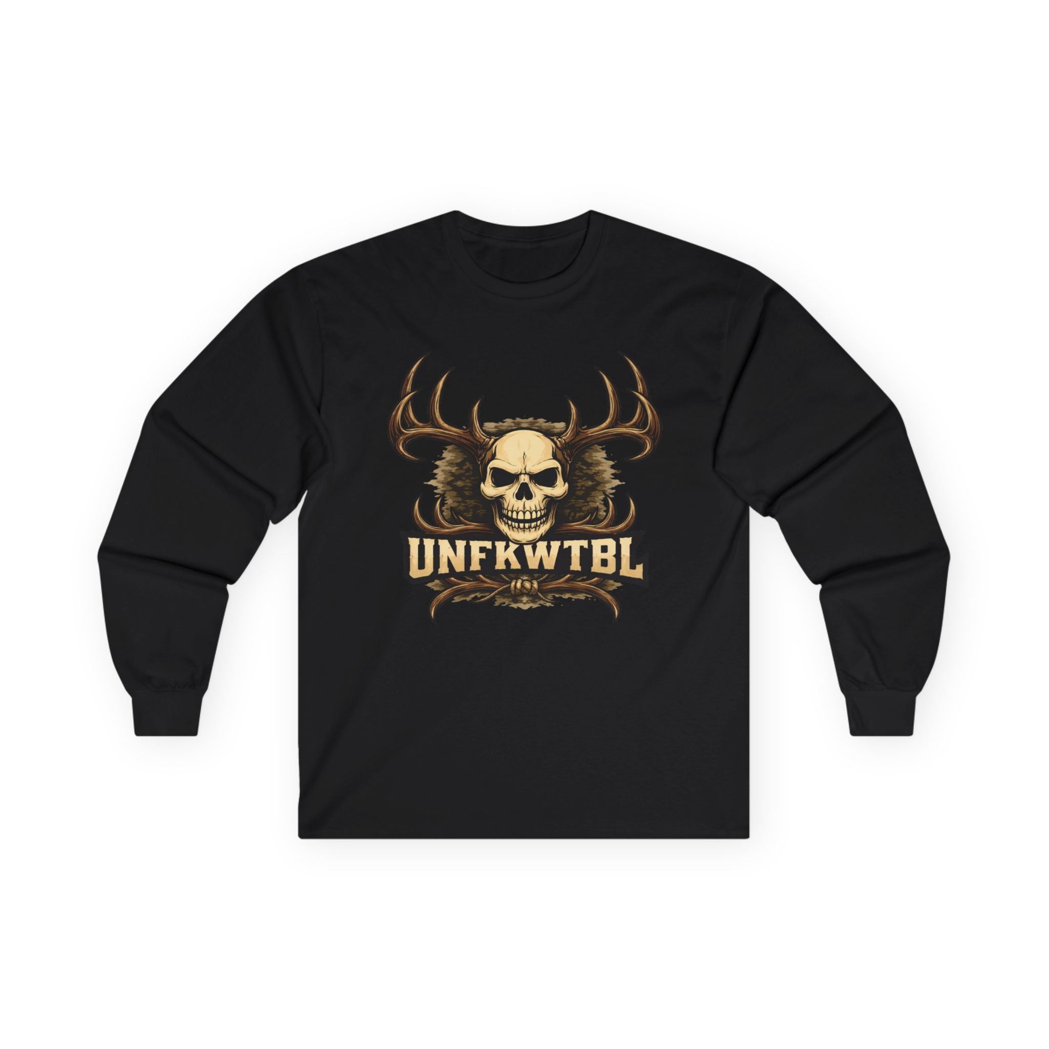 Skull & Antlers Long Sleeve Tee — UNFKWTBL Graphic