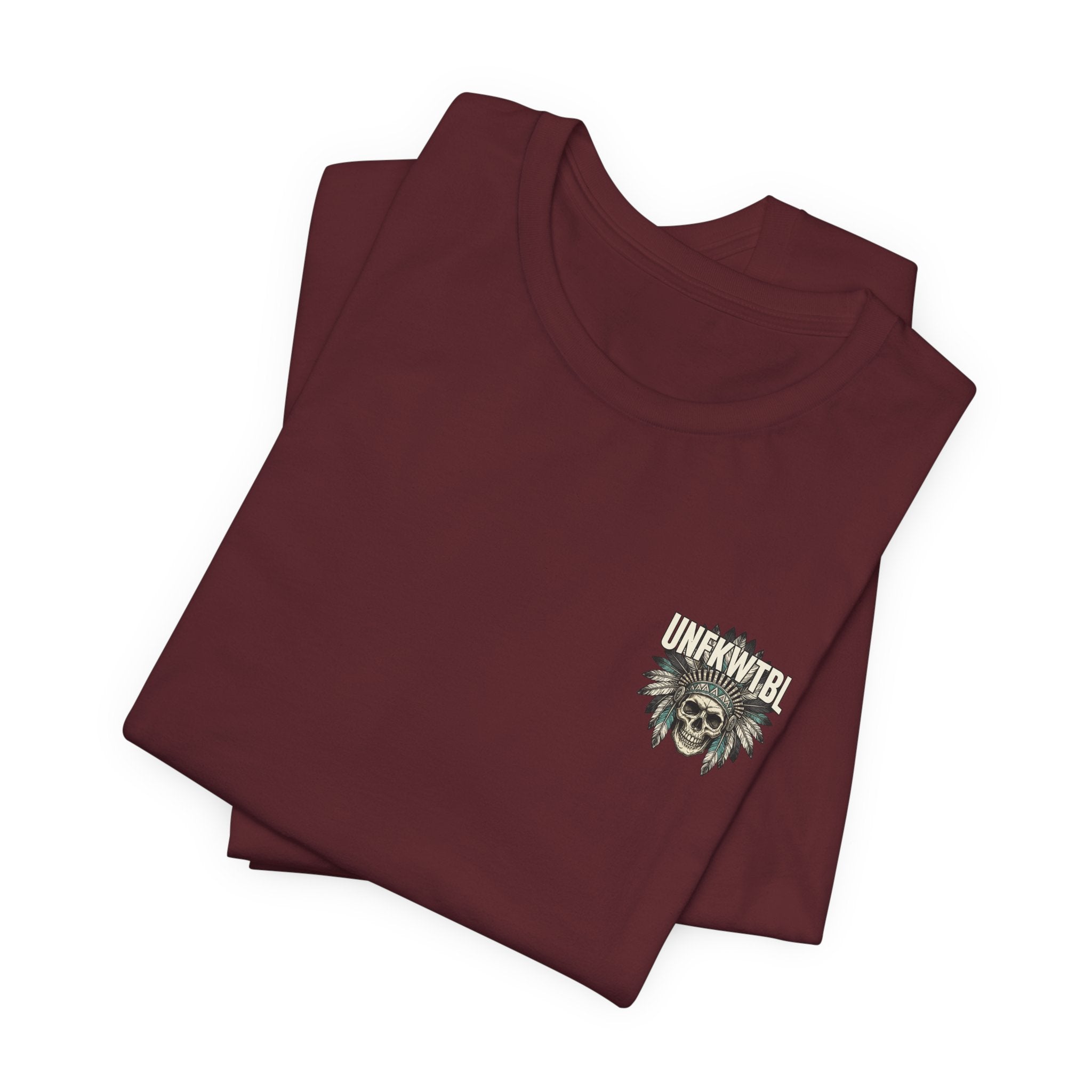American Iron Motorcycle T-Shirt — "UNFKWTBL" Patriotic Eagle & Skull Tee