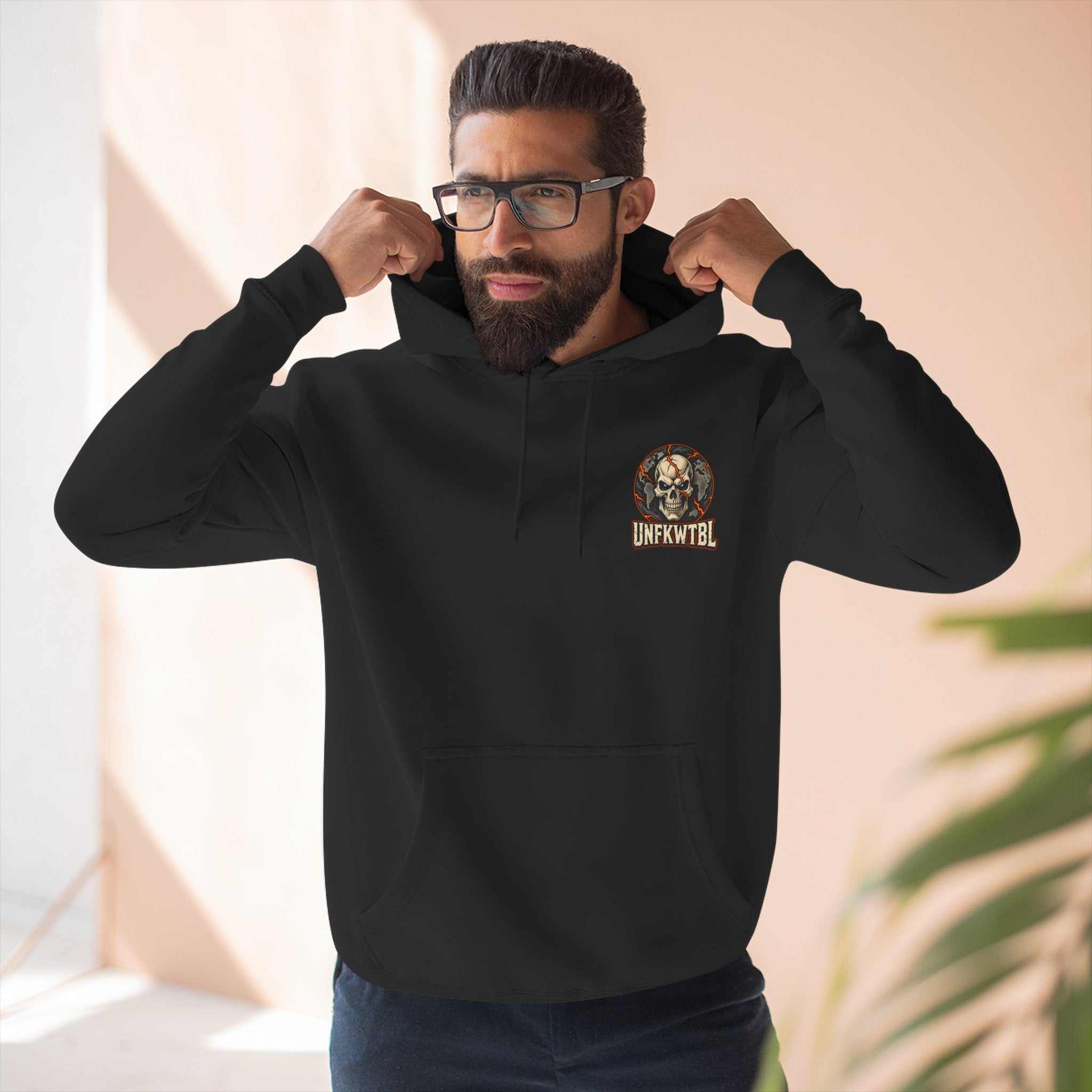 UNFKWTBL Stay Strong Skull Hoodie