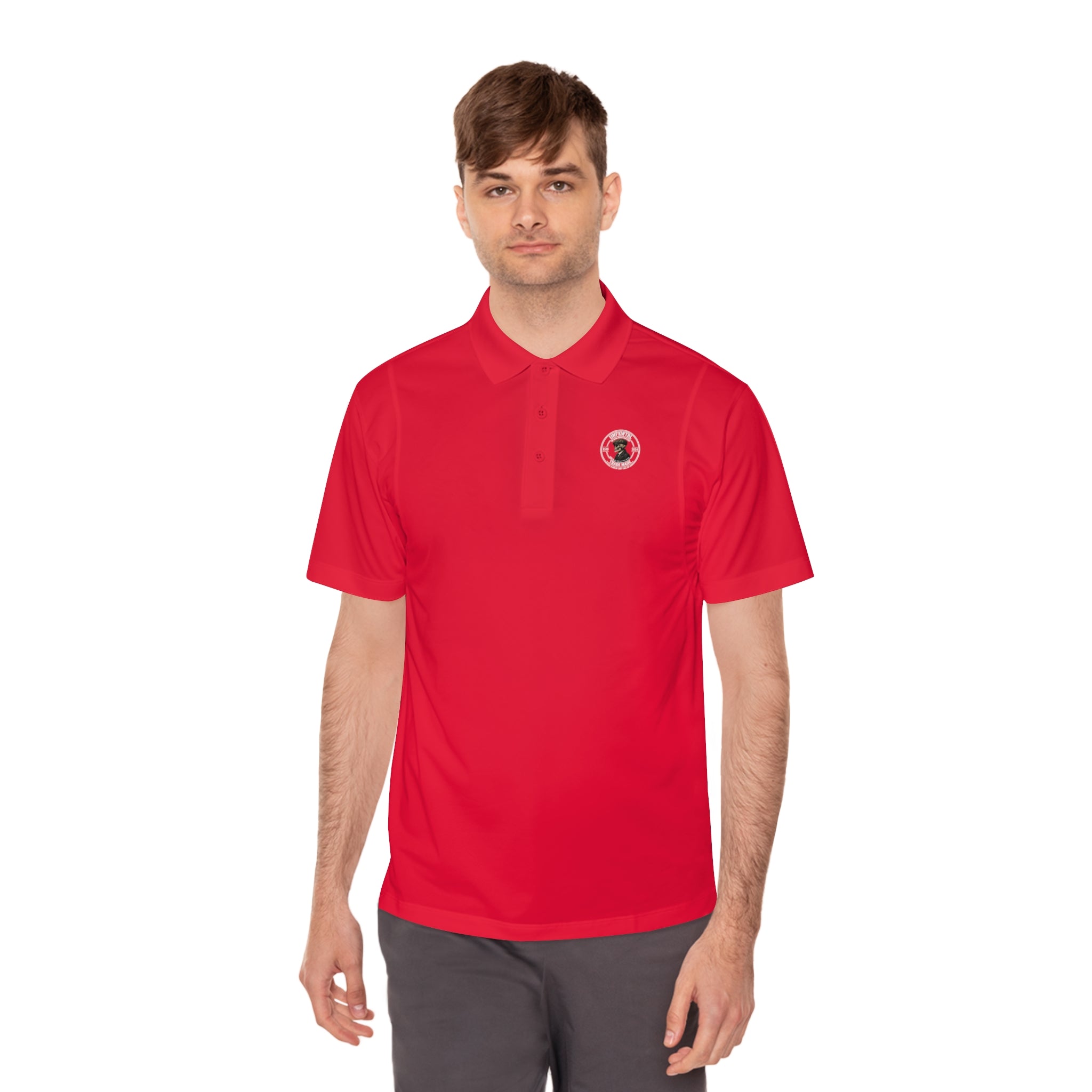 Men's Polo Shirt — Subtle Crest Golf & Work Sport Polo