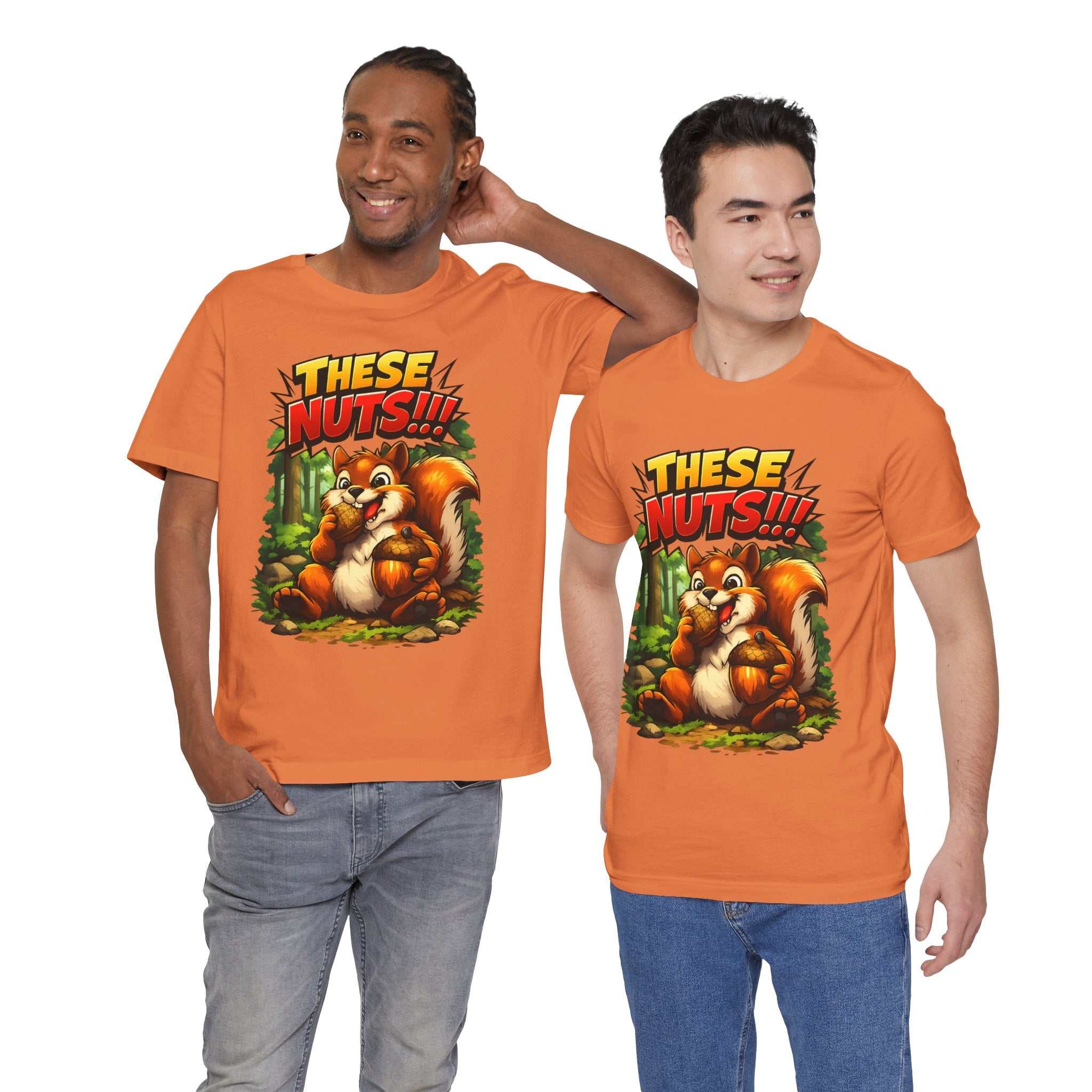 Graphic T-Shirt - Playful Squirrel Woodland Design for Casual Wear