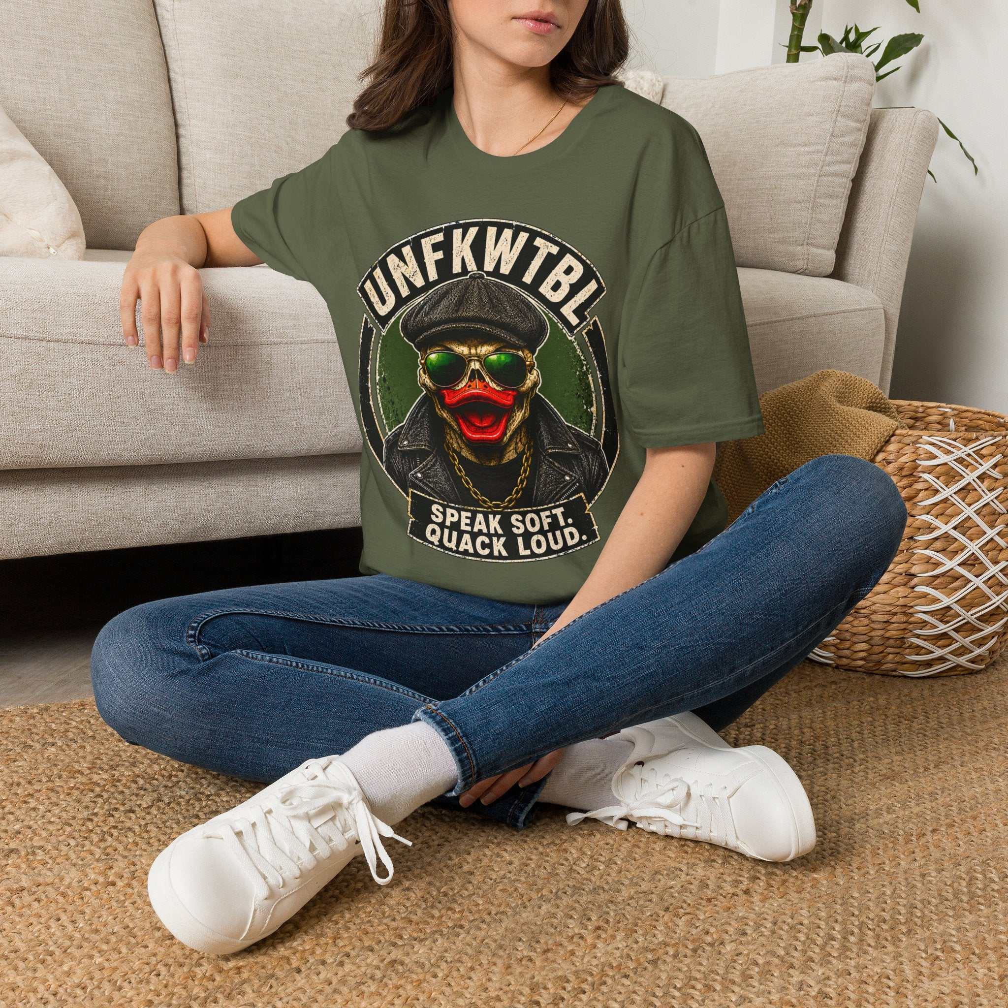 Duck Skull Speak Soft, Quack Loud Vintage Tee