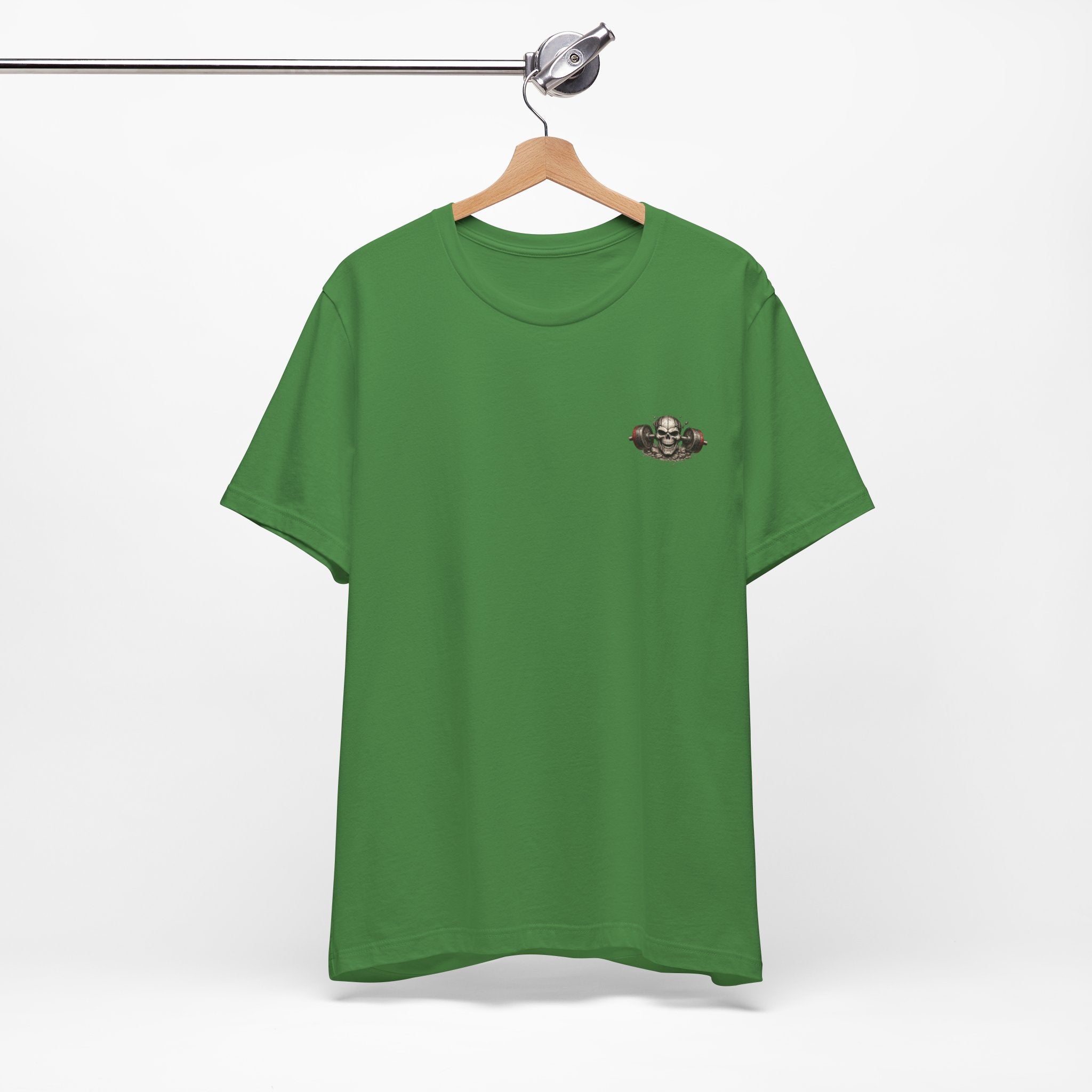 Weightlifting Tee — Vintage Bench Press Skull Design (UNFKWTBL)
