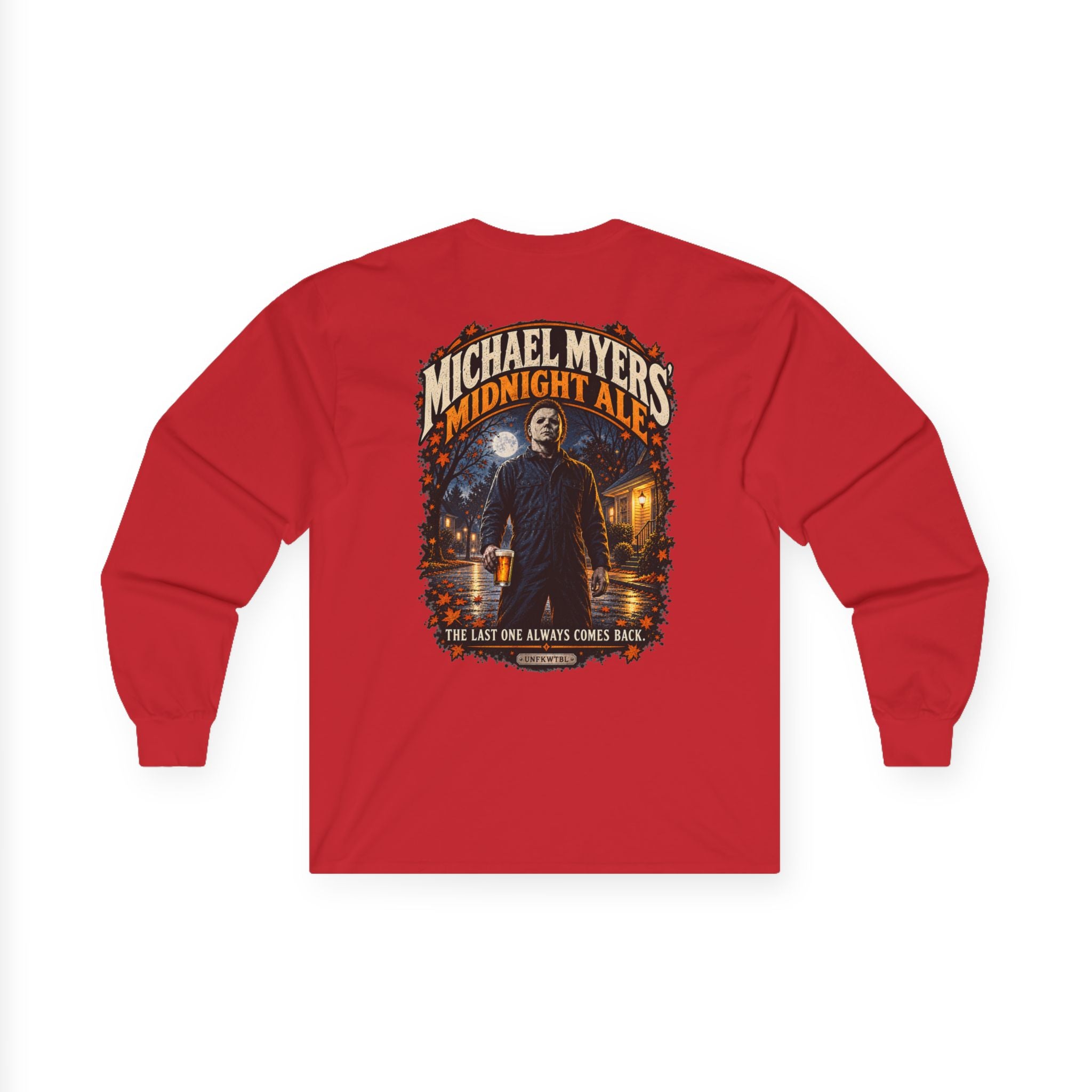 Michael Myers Midnight Ale Horror Long Sleeve Tee