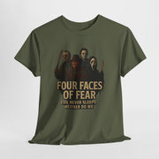 Horror Villains Unisex Tee - Faces of Fear Michael Freddy Jason Ghostface