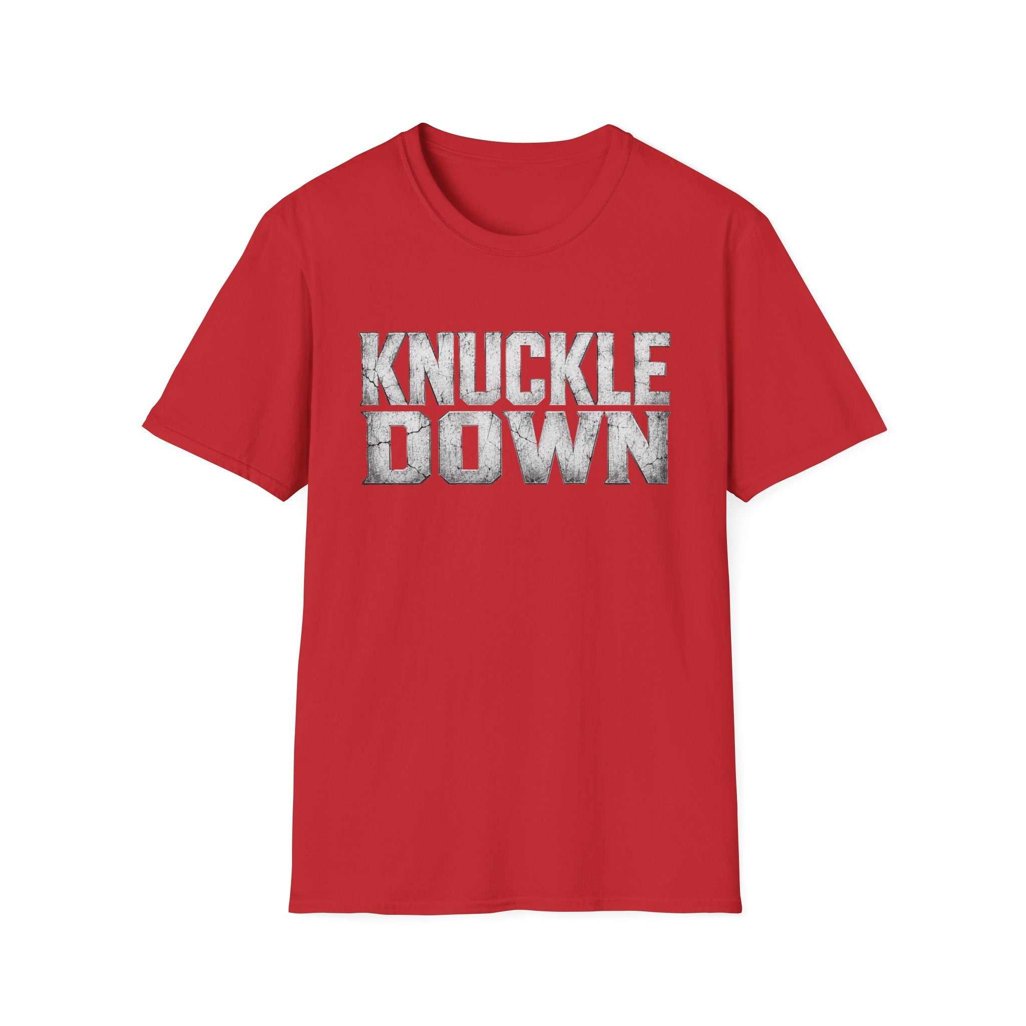 Knuckle Down Graphic T-Shirt — Bold Motivational Workout Tee