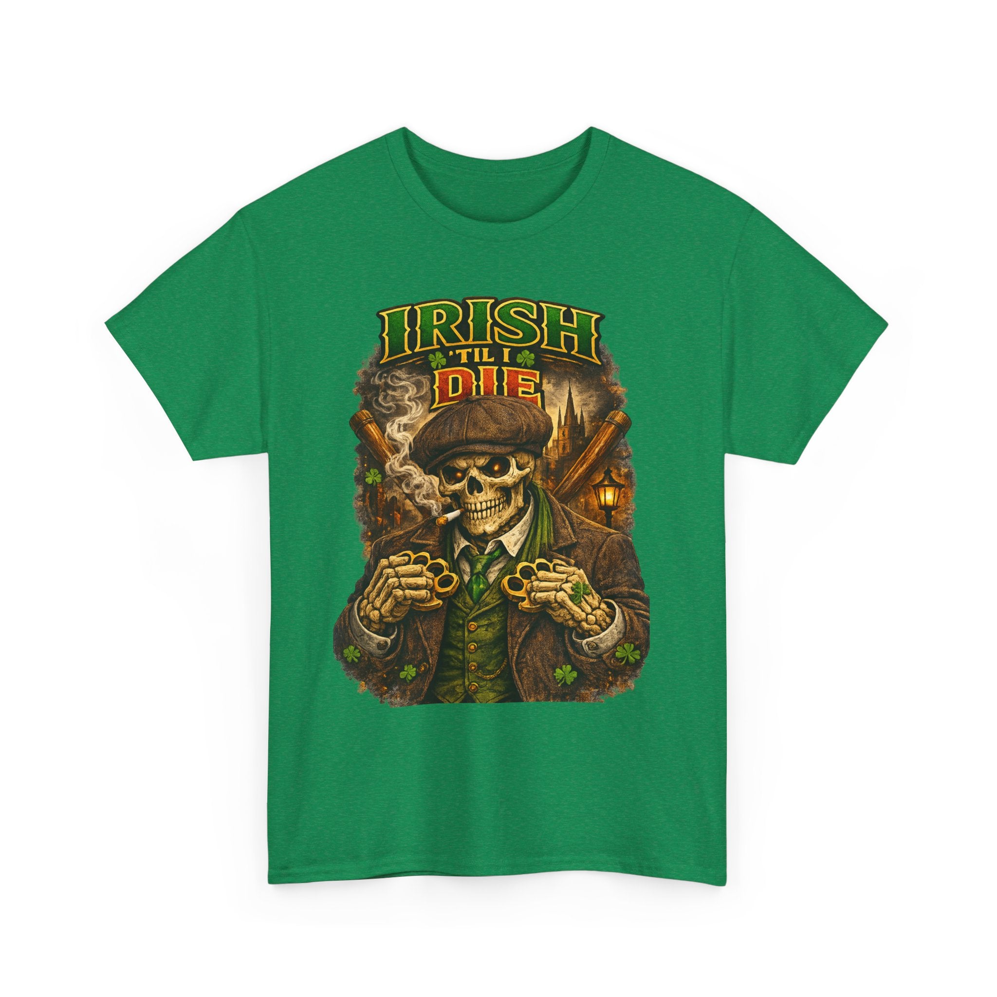 Irish 'Til I Die Skull T-Shirt — St. Patrick's Day Celtic Skeleton Tee