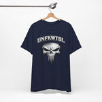 Skull Graphic T-Shirt - UNFKWTBL Gothic Drip Logo Tee