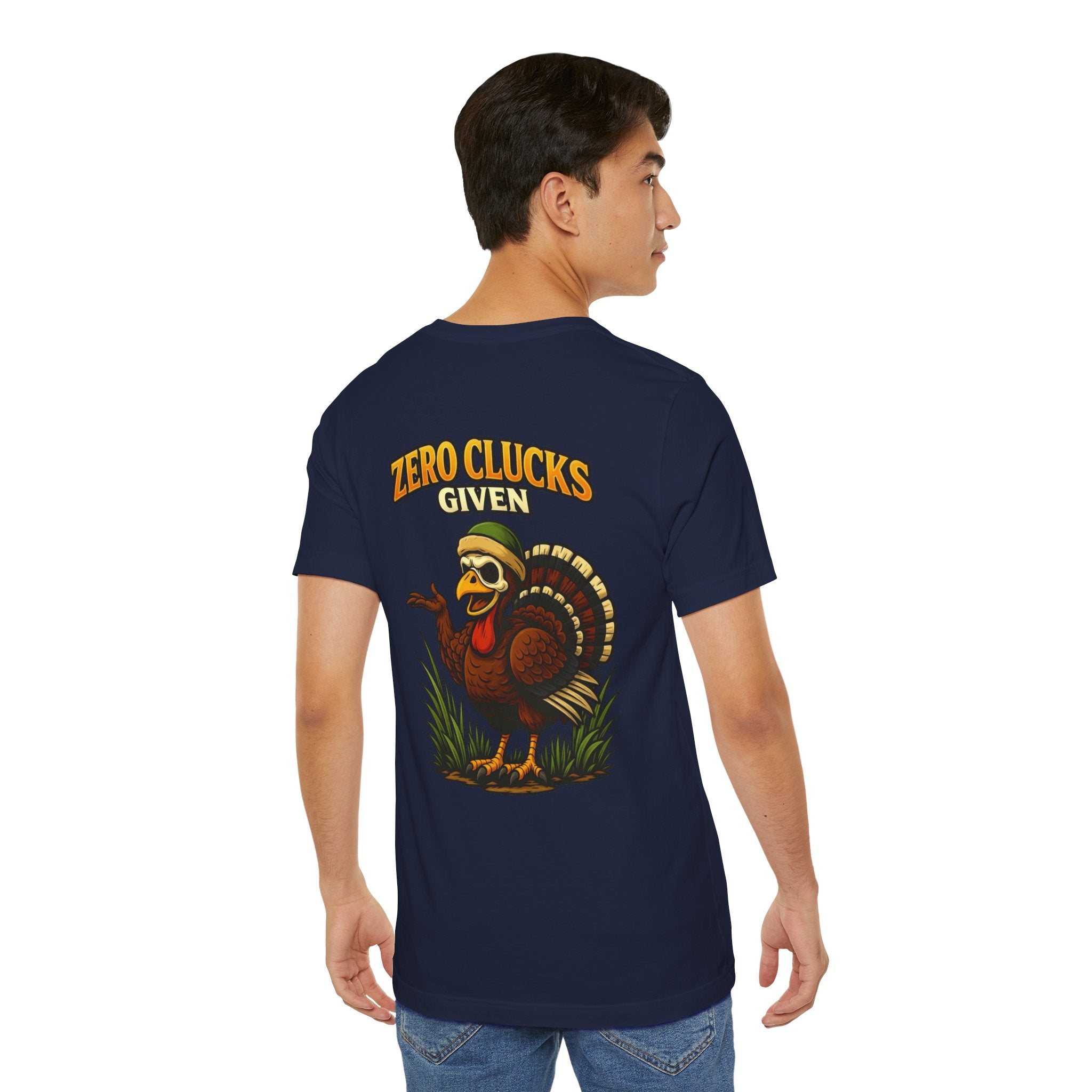 Turkey 'Zero Clucks Given' Graphic Tee – Funny Thanksgiving Shirt